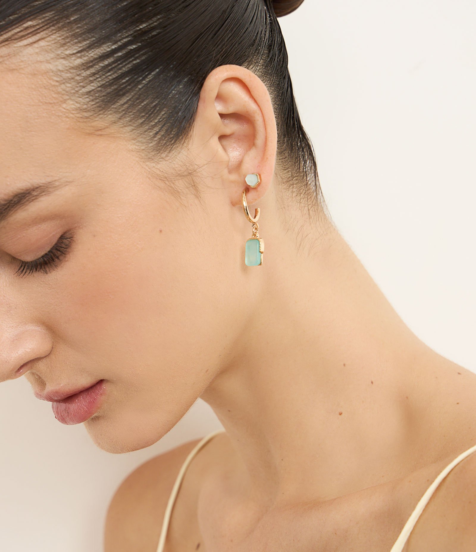 Kit 06 Brincos em Diferentes Formatos Dourado 1