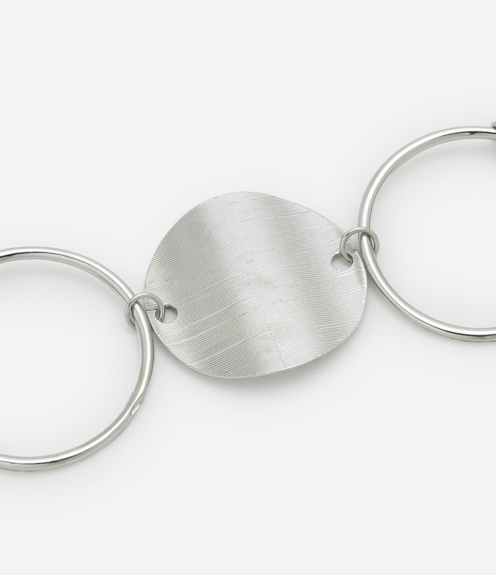 Cinto de Metal com Argolas e Rodelas Prata 3