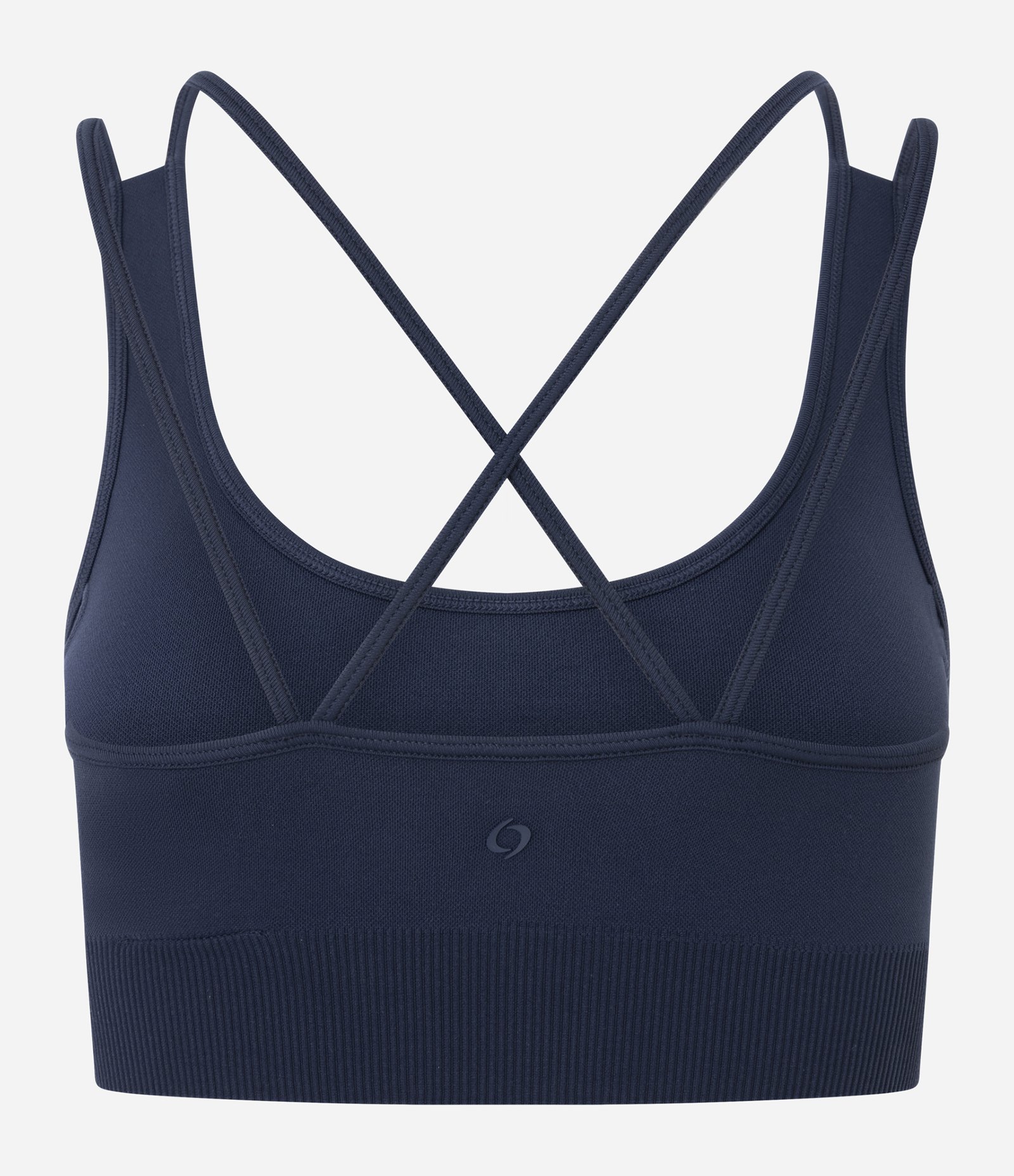 Top Esportivo em Poliamida Seamless com Alças Cruzadas Azul 6