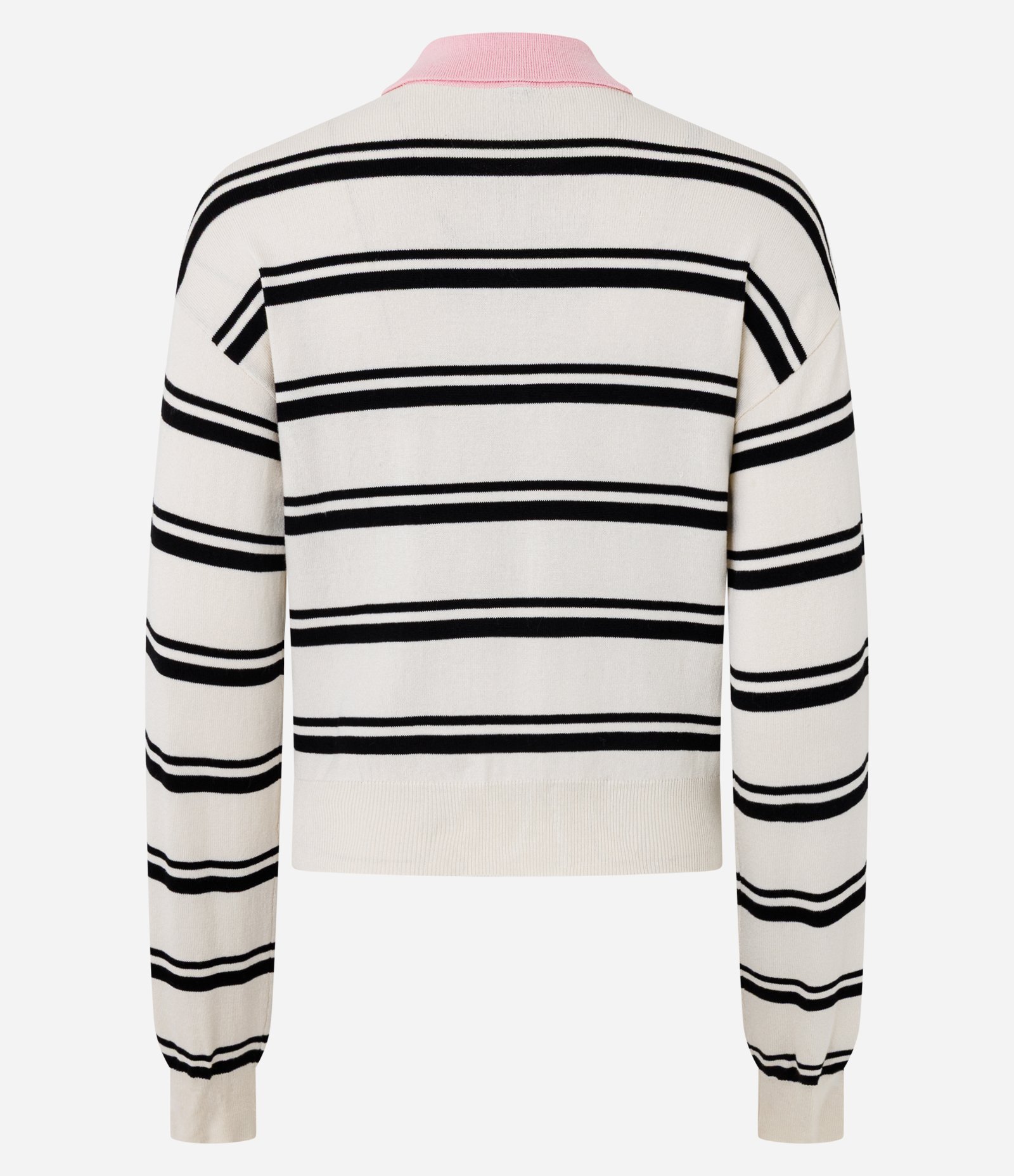 Blusão Slim Polo em Tricô Listrado com Manga Longa Off White 3