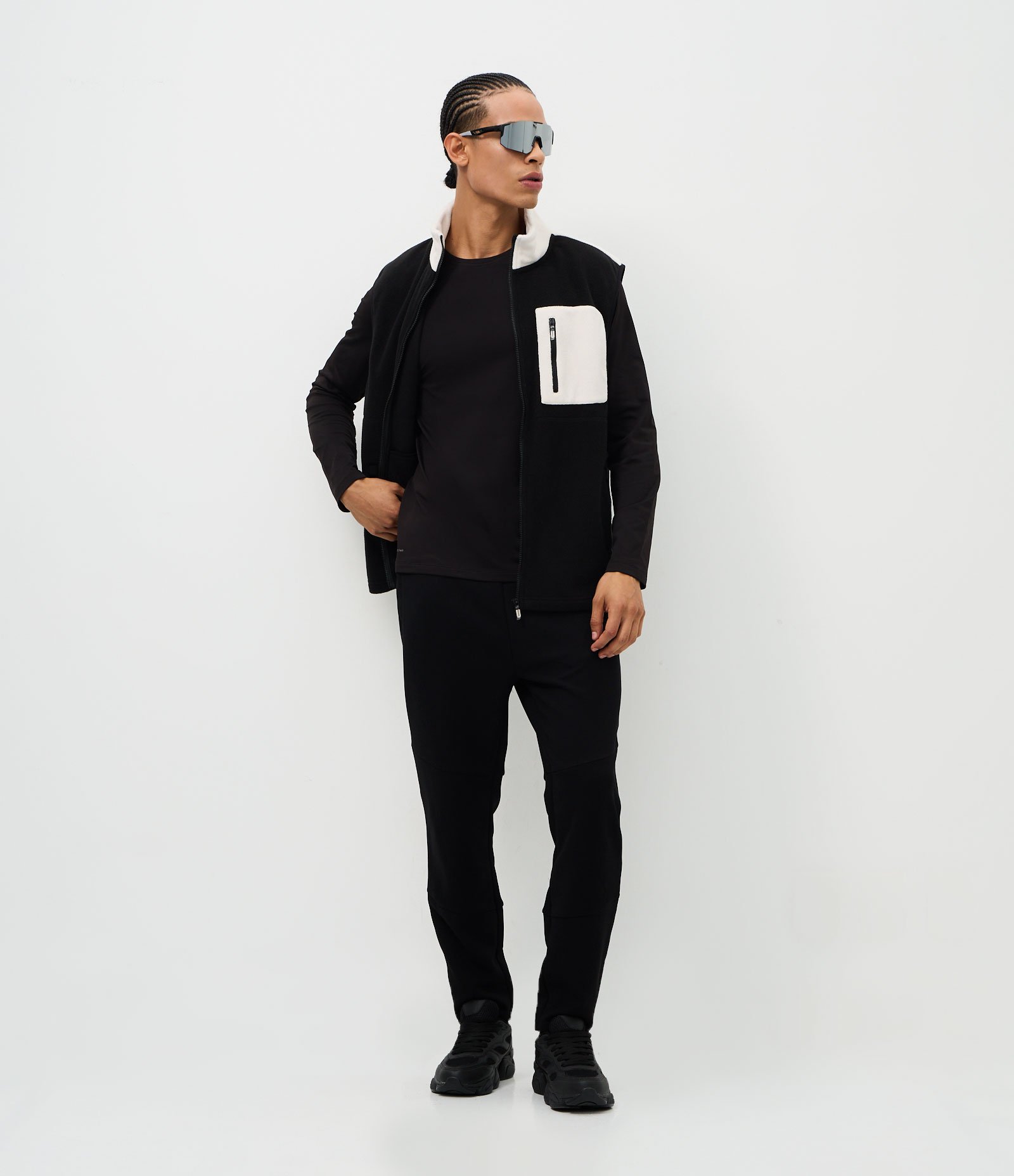 Camiseta Térmica Regular com Manga Longa Preto 3