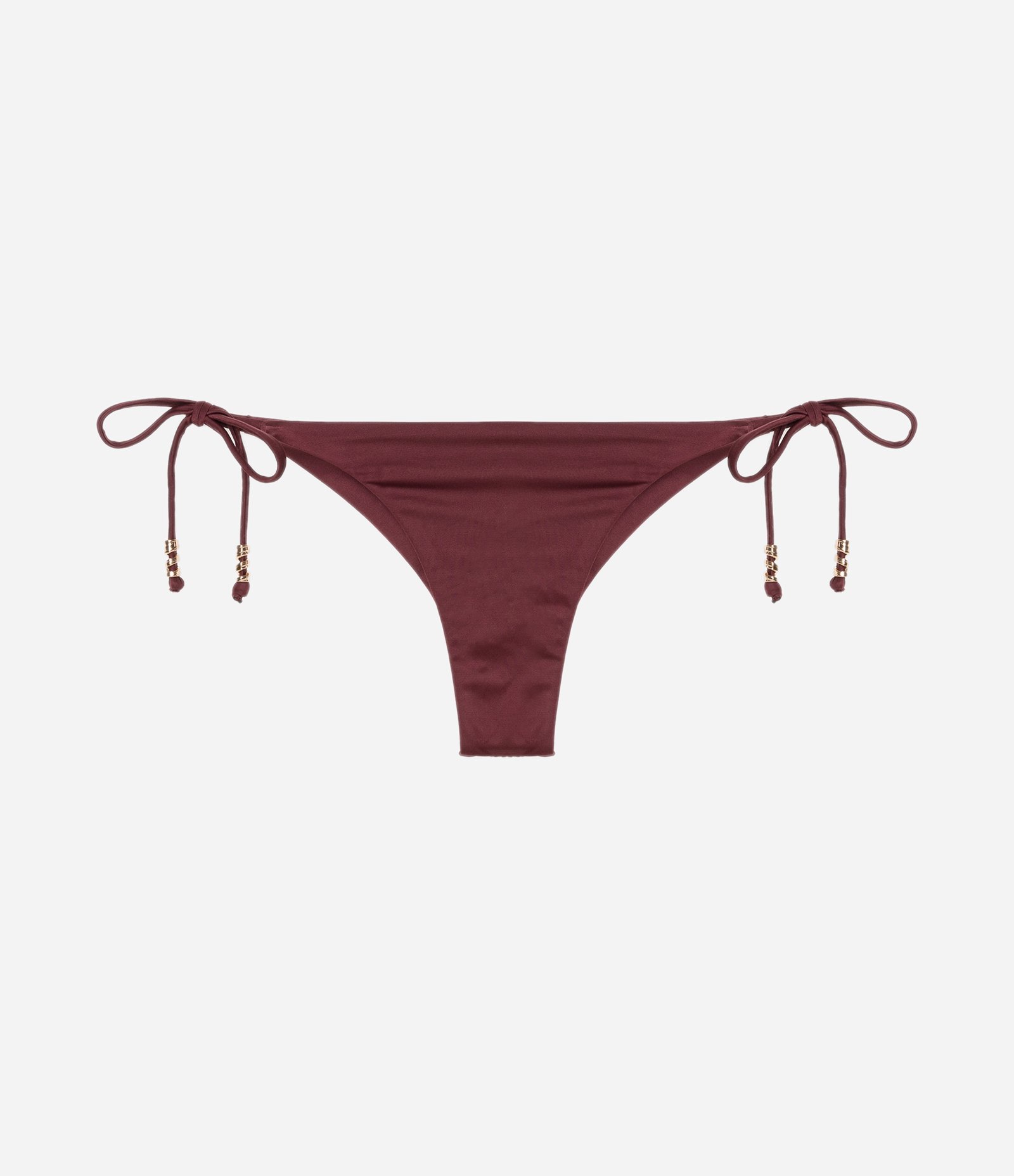Biquíni Calcinha String Empina Bumbum em Microfibra Bordô 6