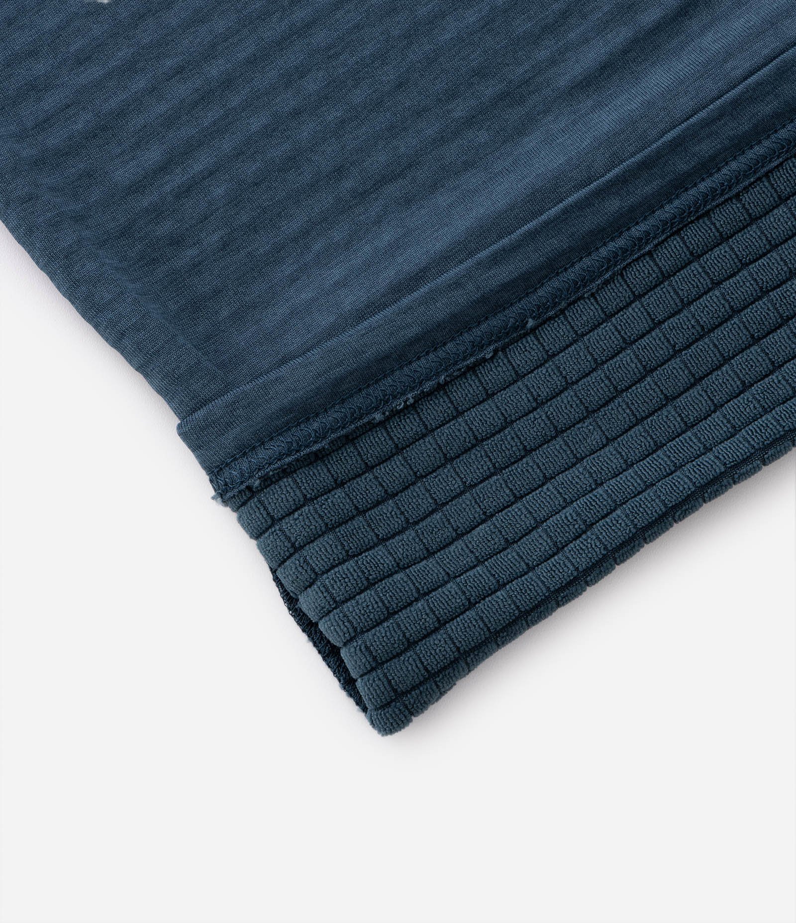 Camiseta Térmica Esportiva com Textura Canelada e Zíper na Gola Azul Escuro 9