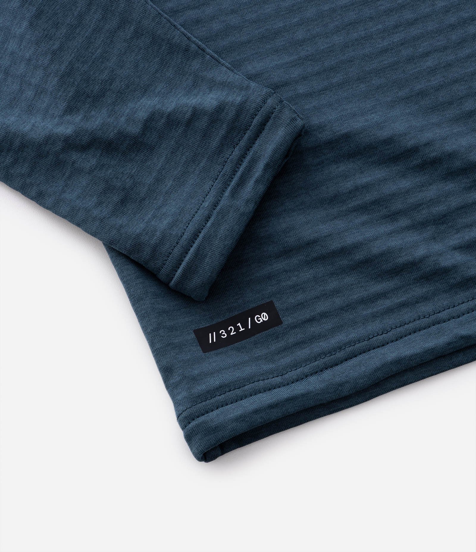 Camiseta Térmica Esportiva com Textura Canelada e Zíper na Gola Azul Escuro 10