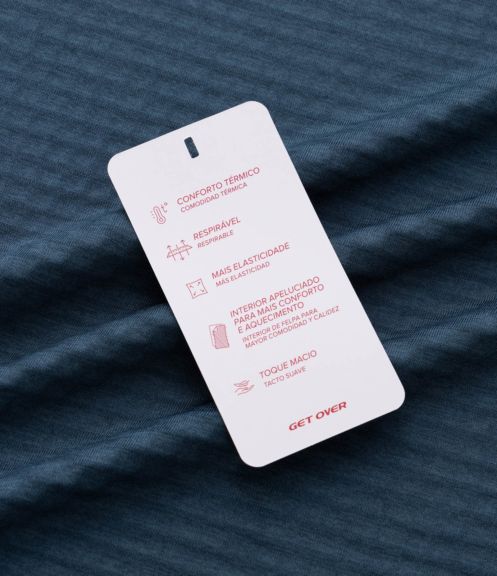 Camiseta Térmica Esportiva com Textura Canelada e Zíper na Gola Azul Escuro 12