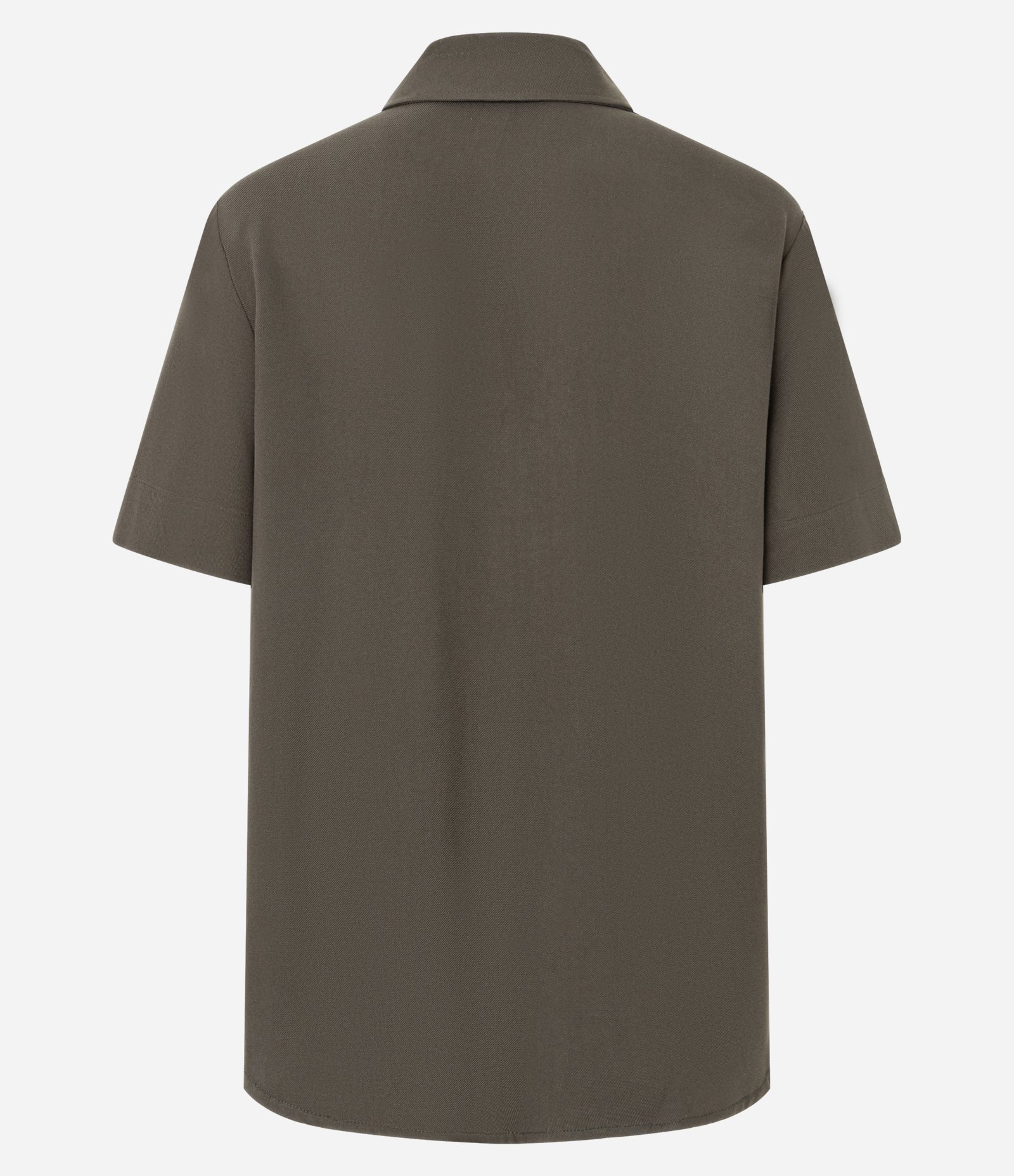 Camisa em Viscose com Botões e Manga Curta Verde 2