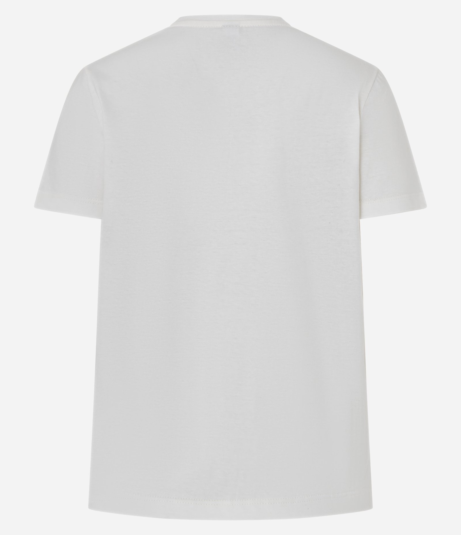 Camiseta T-shirt em Algodão com Silk em Paetês e Estampa Tropical Branco 6