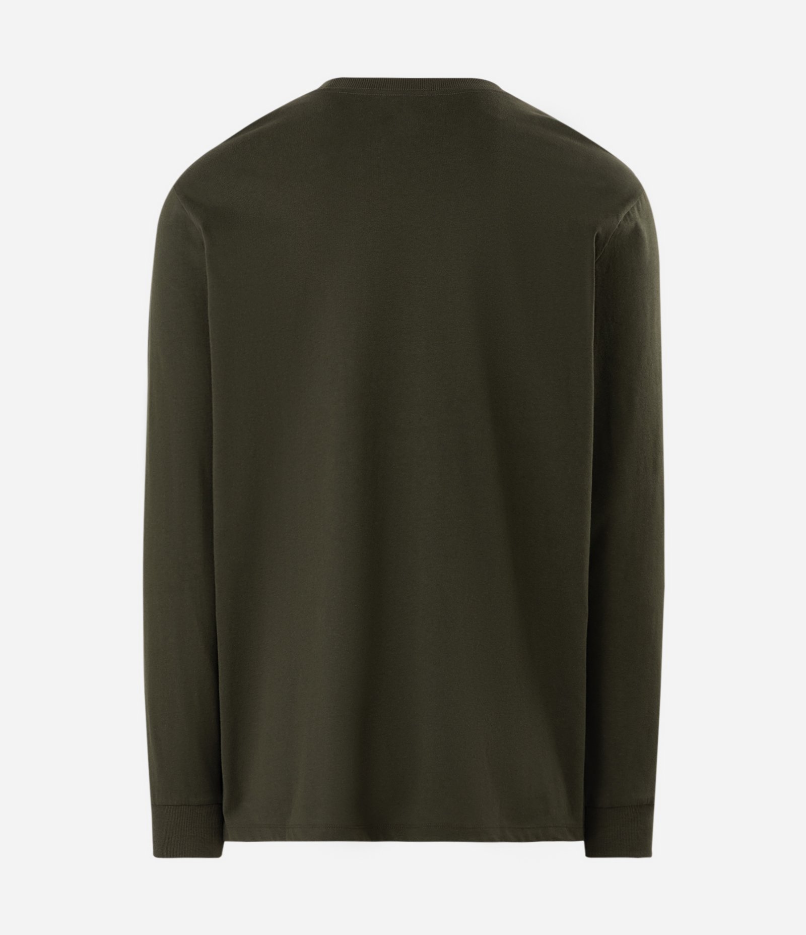 Camiseta Comfort em Algodão com Manga Longa Verde 3