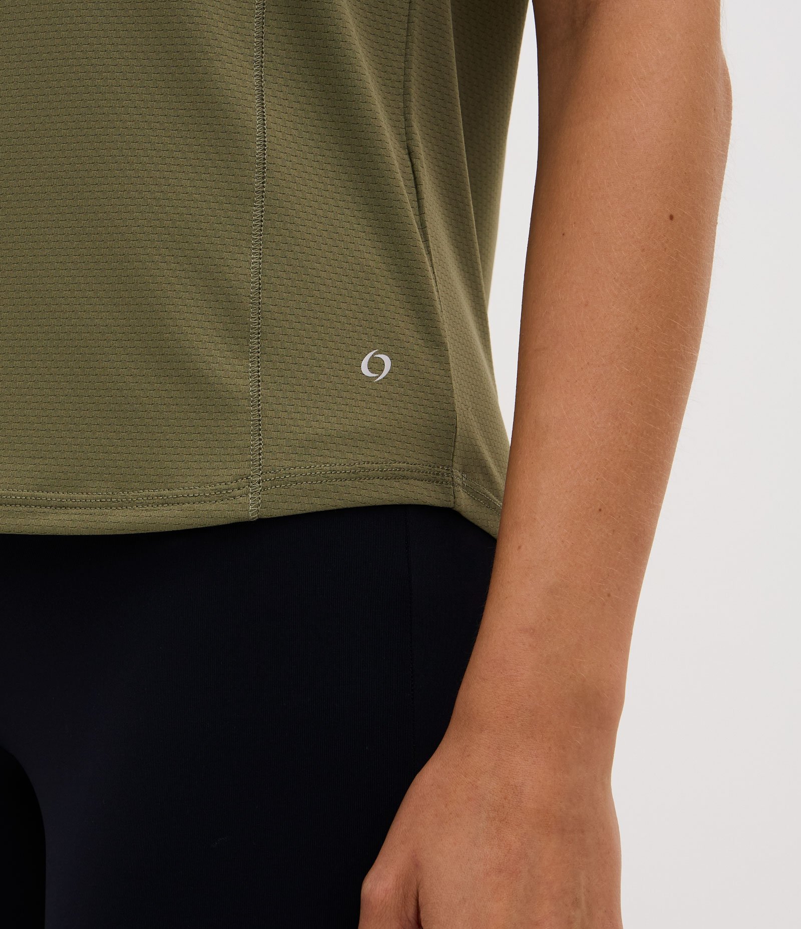 Camiseta Esportiva em Microfibra Texturizada Verde 3