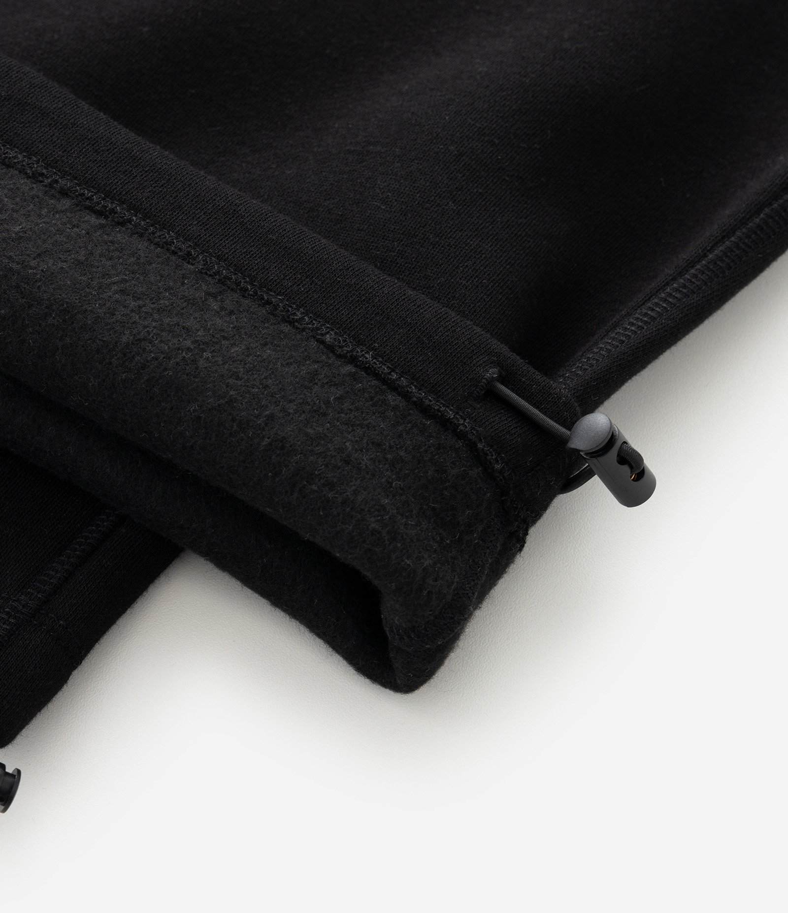 Calça Baggy em Moletom com Felpa com Barra Regulável Preto 8