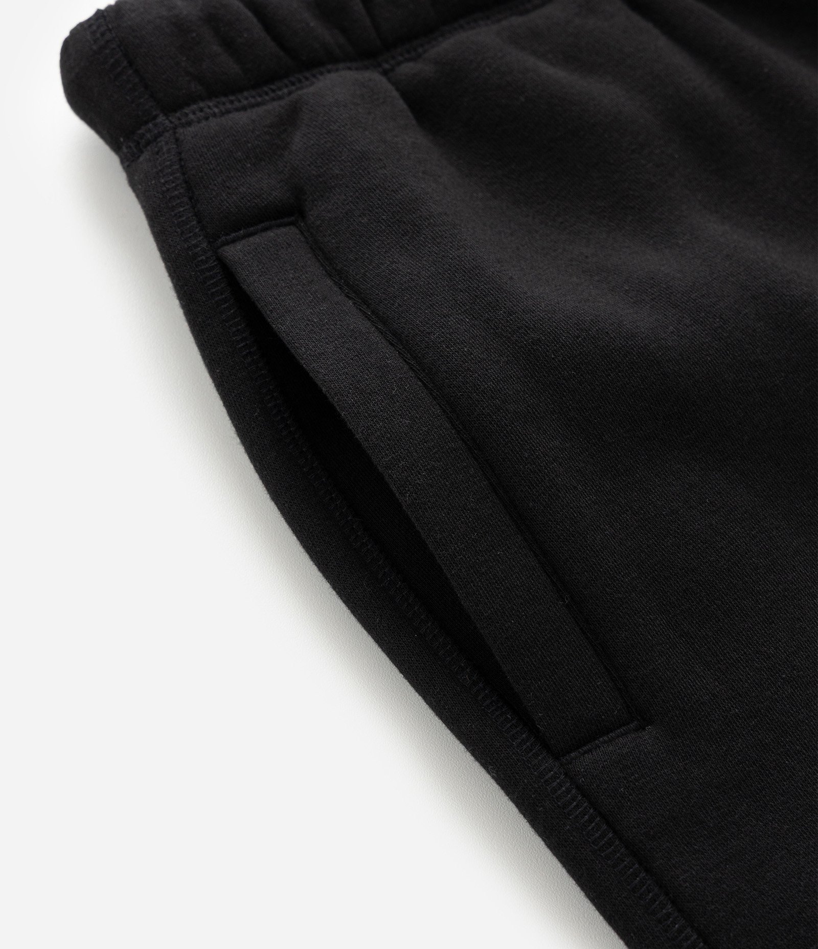 Calça Baggy em Moletom com Felpa com Barra Regulável Preto 10