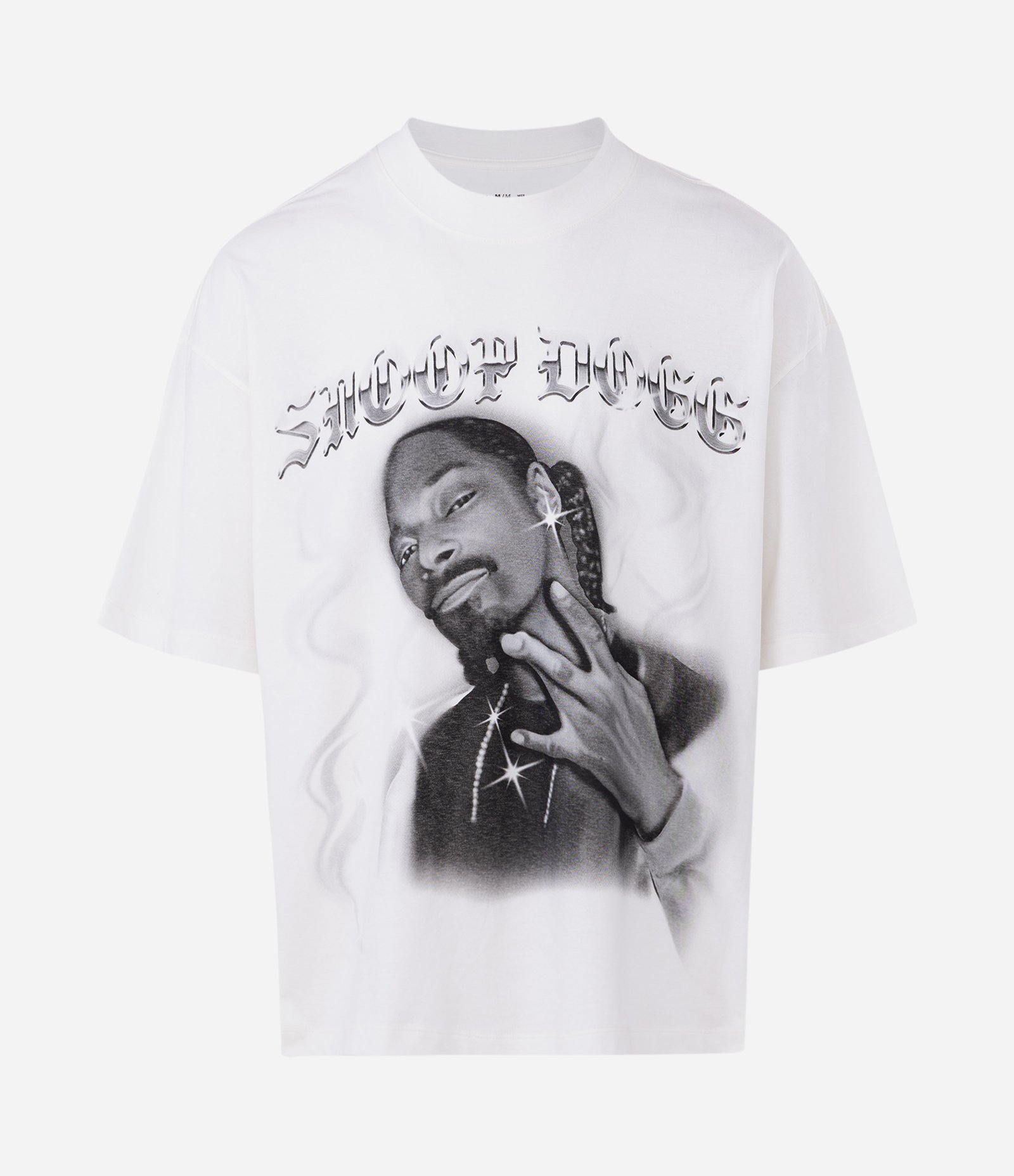 Camiseta Oversized em Algodão com Estampa Snoop Dogg Branco 1