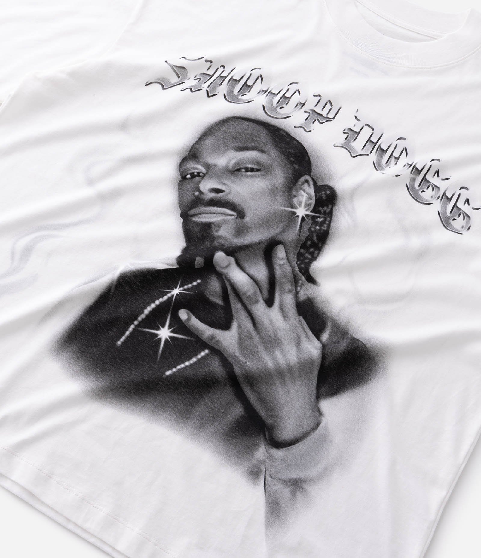 Camiseta Oversized em Algodão com Estampa Snoop Dogg Branco 5