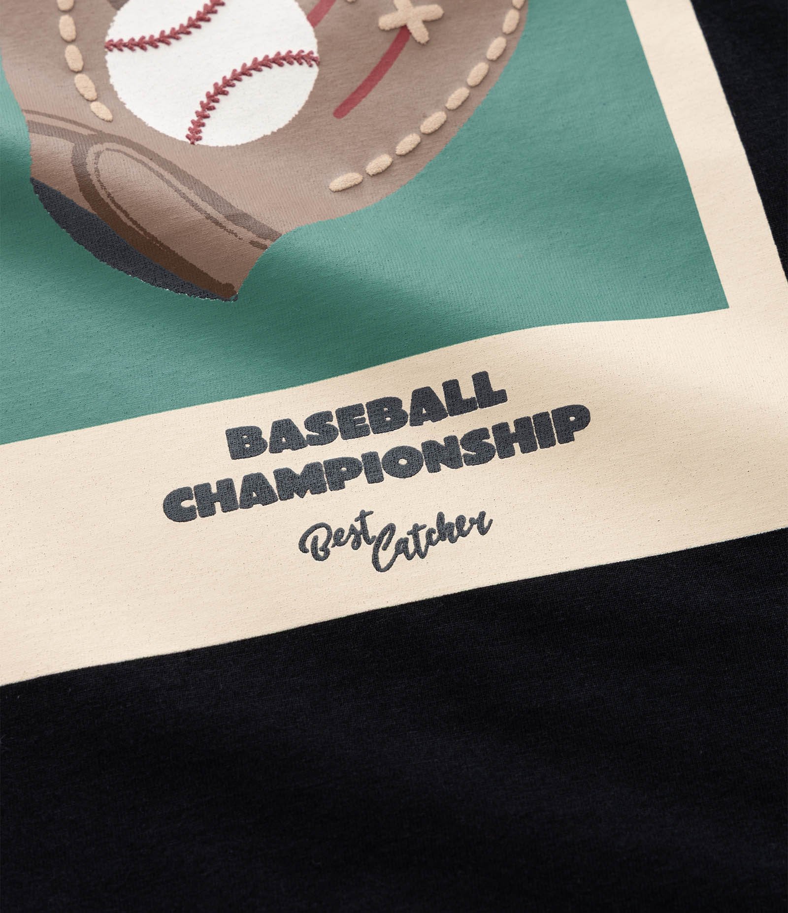 Camiseta Infantil com Estampa de Baseball - Tam 1 a 6 Anos Preto 5