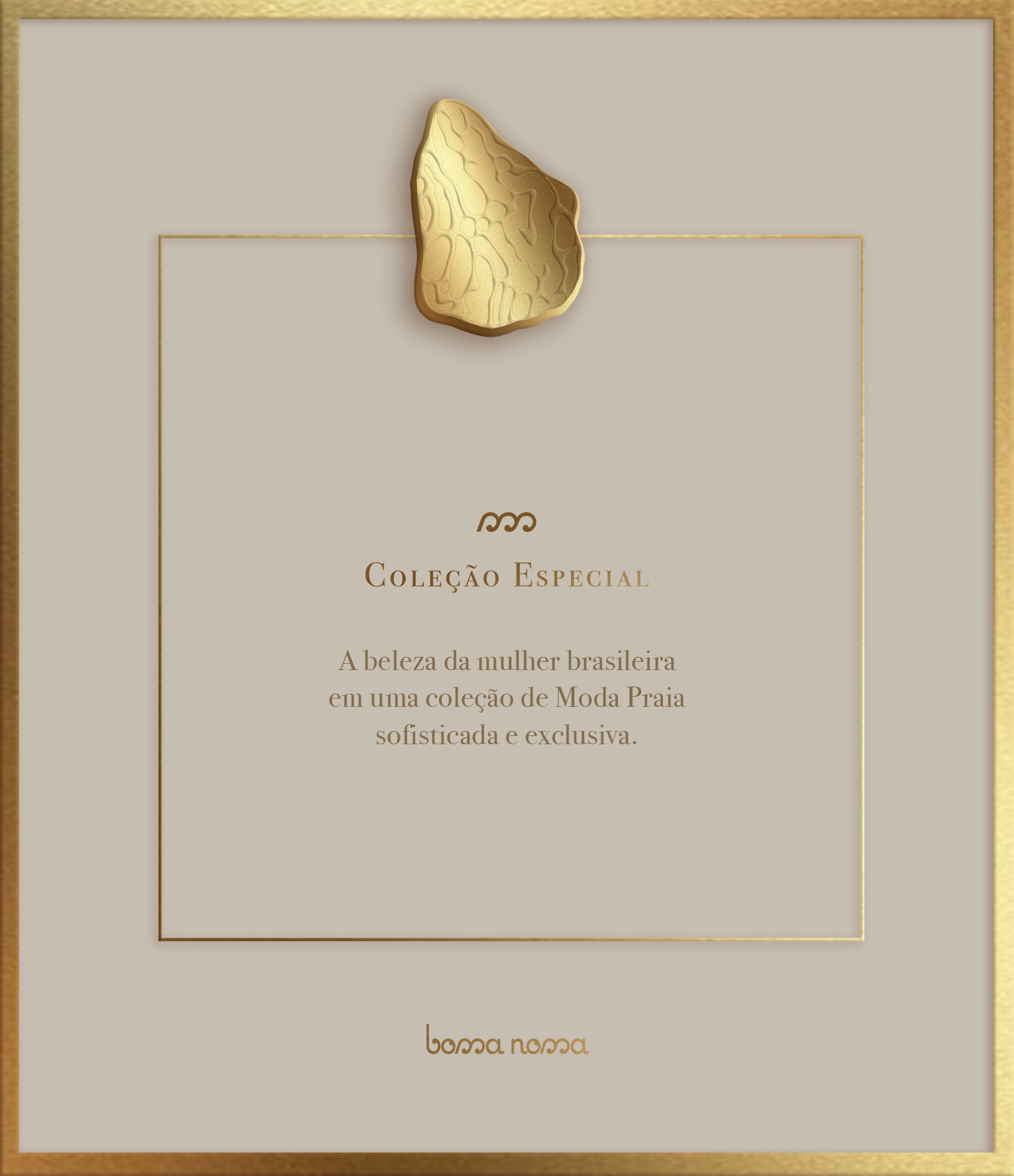 Biquíni Bandeau cm Microfibra com Aviamento Metalizado Off White 6