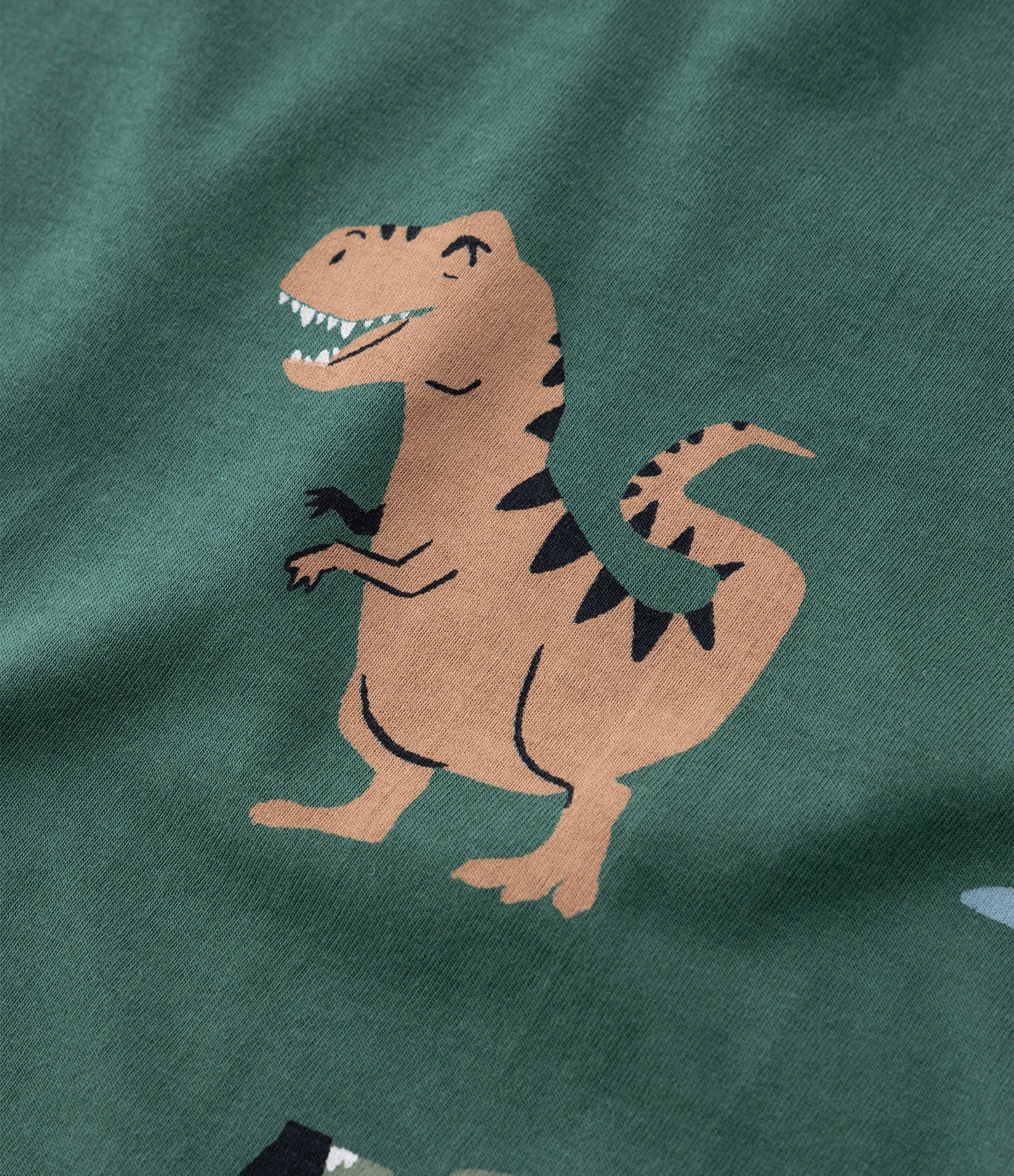Camiseta Infantil com Estampa de Dinos - Tam 1 a 6 Anos Verde 4
