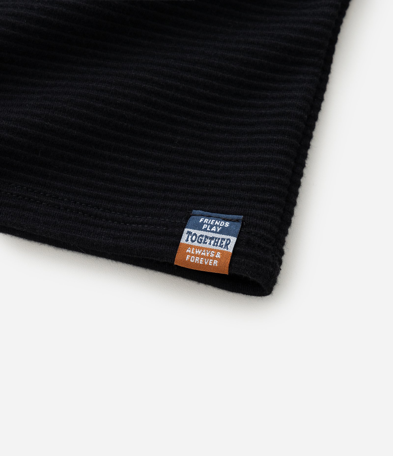 Camiseta Infantil Texturizada Básica - Tam 1 a 6 Anos Preto 4