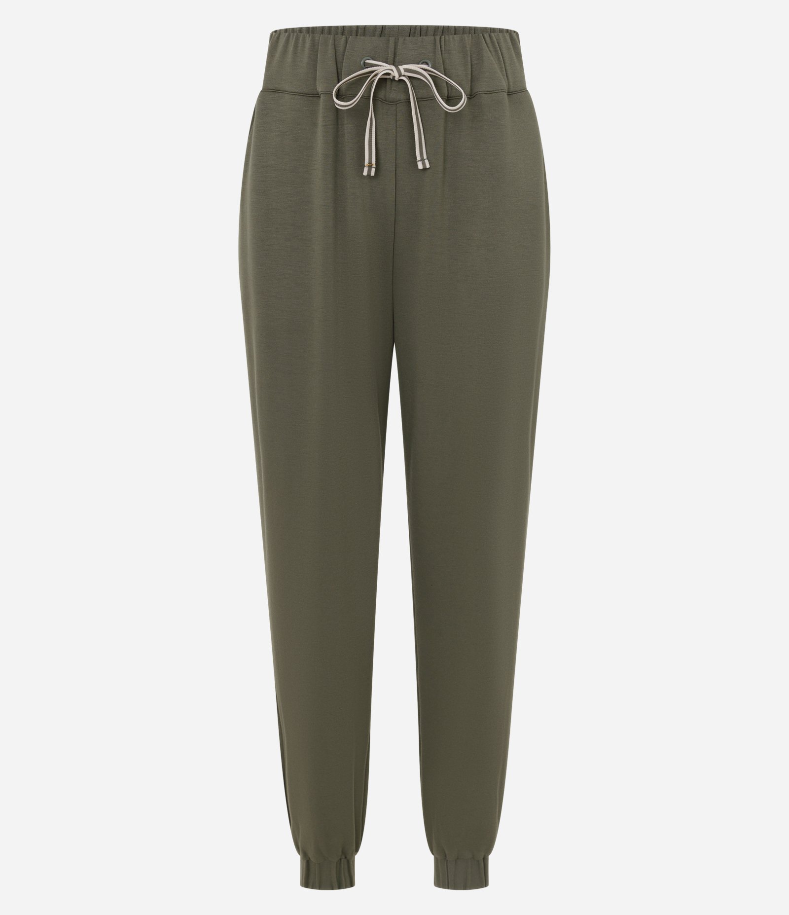 Calça Jogger em Moletom com Amarração na Cintura Verde 5