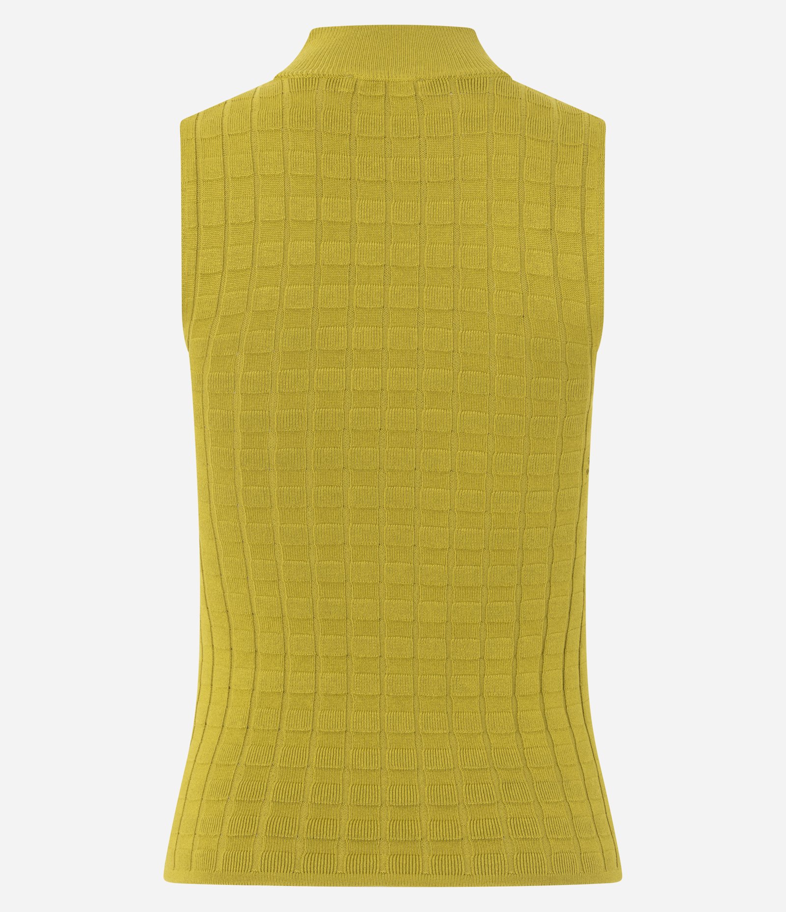 Blusa em Tricô Texturizado com Gola Alta Verde 7