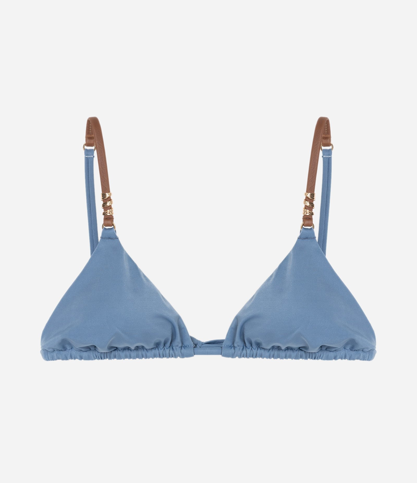 Biquíni Cortininha em Microfibra com Aviamento na Alça Azul 6