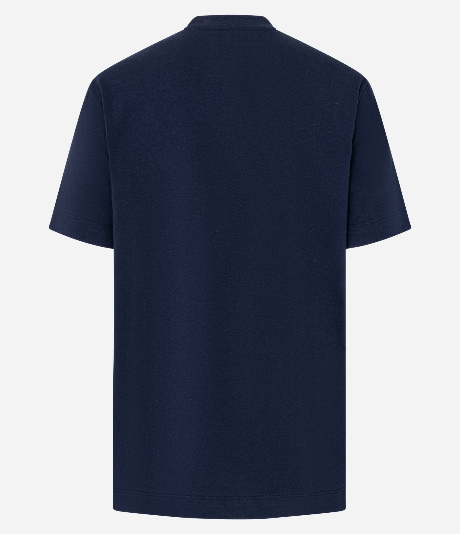 Camiseta em Algodão com Babado de Coração Azul Marinho 7