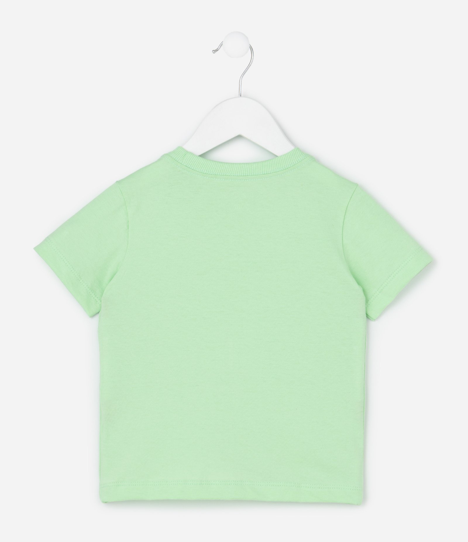 Camiseta Infantil com Estampa Localizada - Tam 1 a 6 Anos Verde 2