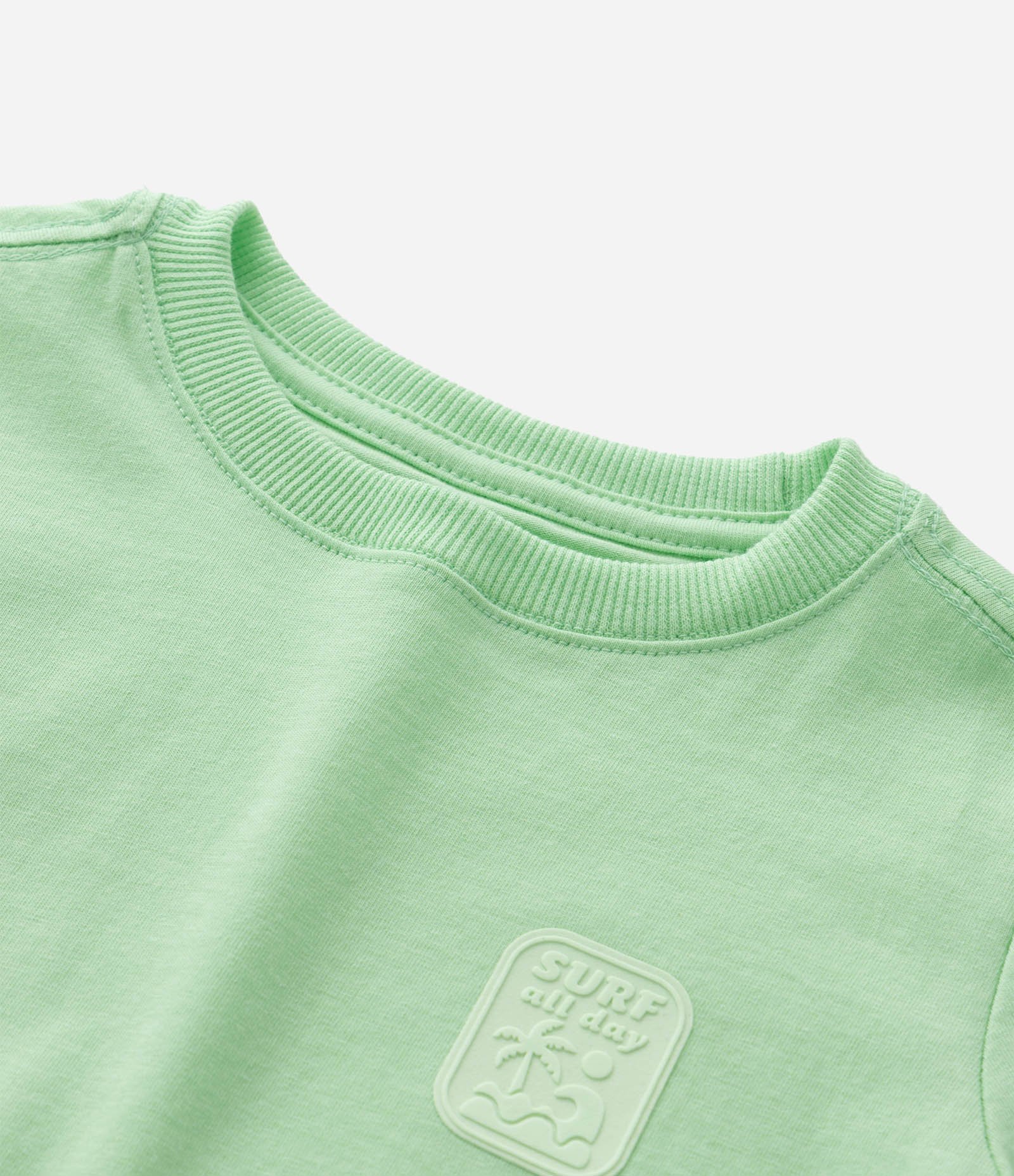 Camiseta Infantil com Estampa Localizada - Tam 1 a 6 Anos Verde 4