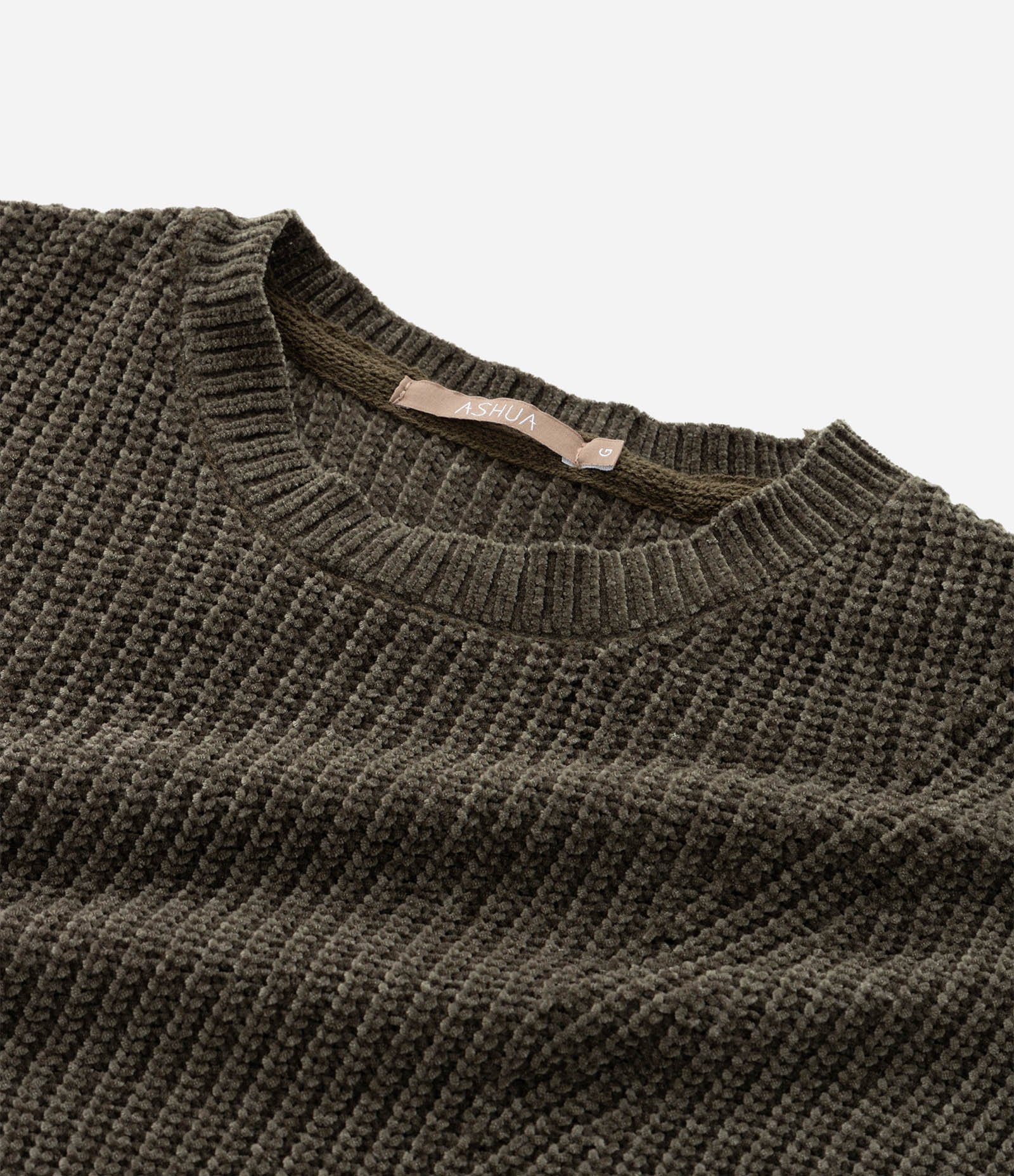 Suéter Amplo em Tricô Chenille Curve & Plus Size Verde 5