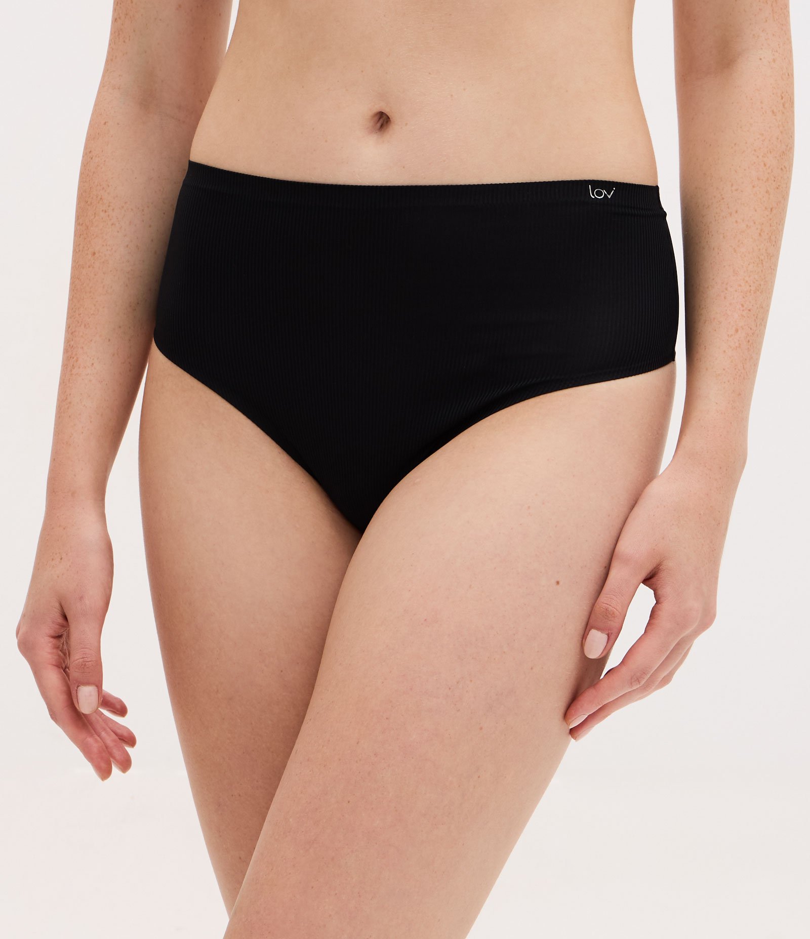 Kit 02 Calcinhas Altas em Microfibra Cinza/Preto 3