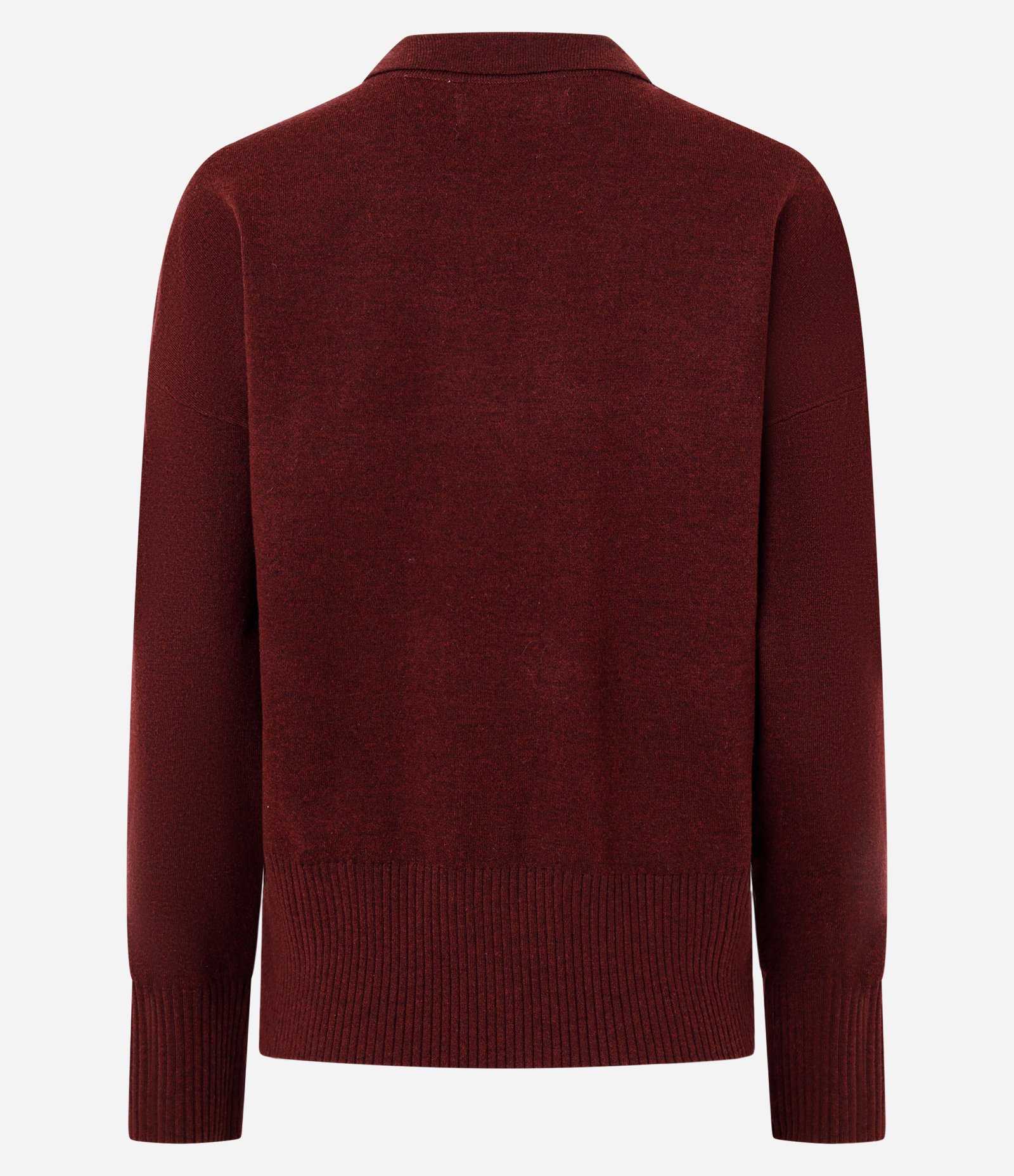 Suéter Polo Básico em Tricô Vermelho 2