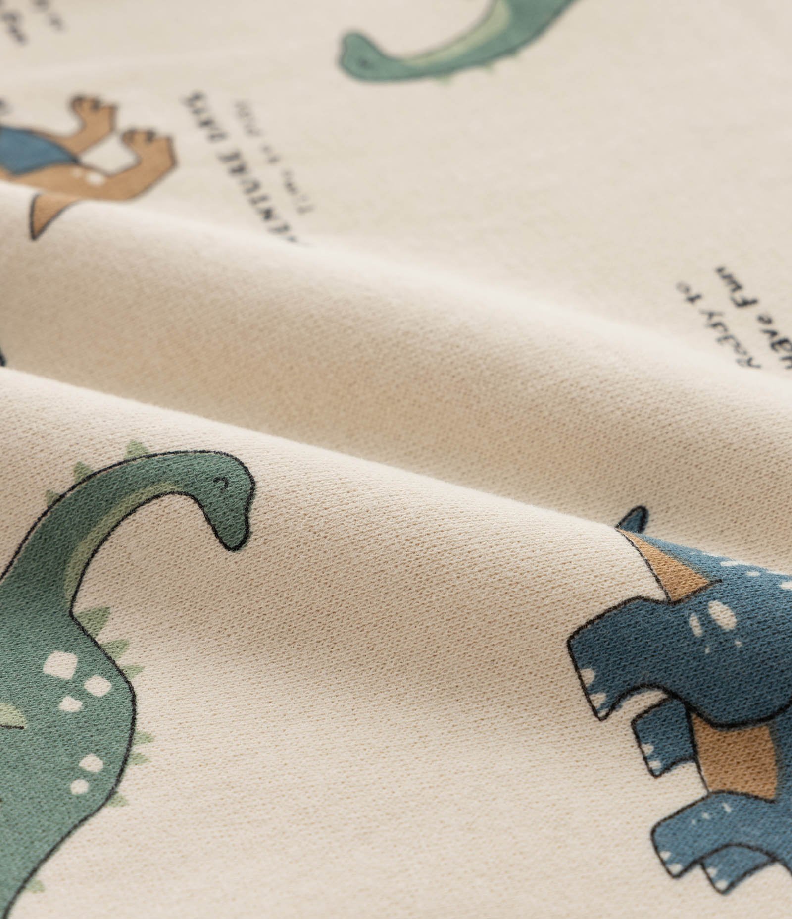 Conjunto Infantil Casaco e Calça com Estampa Dinossauros – Tam 1 a 5/6 Anos Bege/Marrom 7