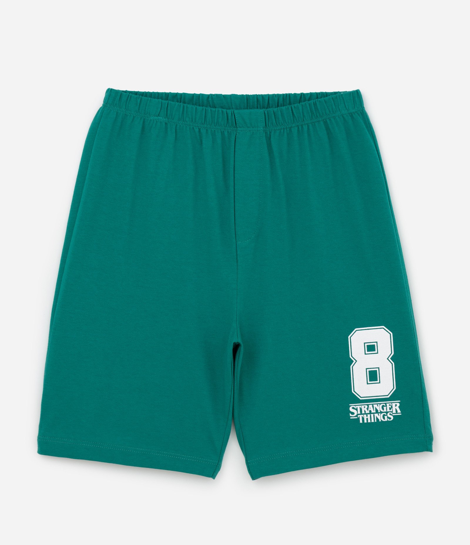 Pijama Curto Infantil Estampado Stranger Things - Tam 9 a 16 Anos Verde 4