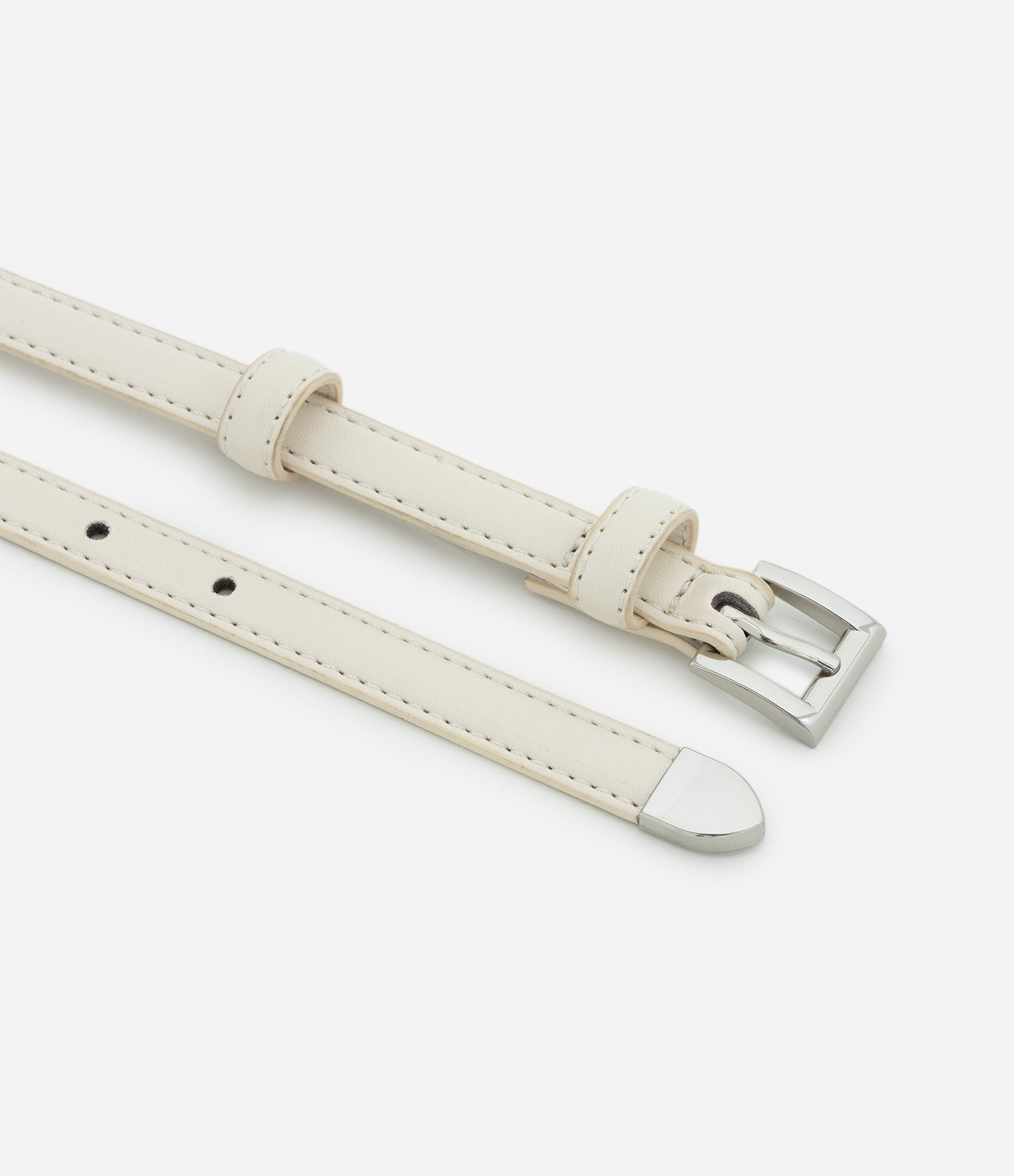 Kit 03 Cintos Finos em PU com Fivela Quadrada Multicores 3