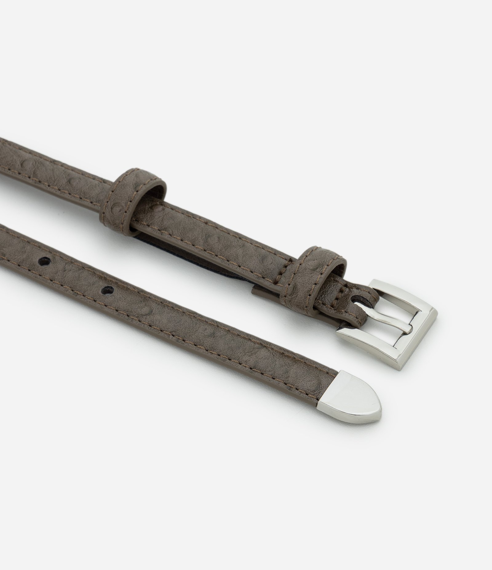 Kit 03 Cintos Finos em PU com Fivela Quadrada Multicores 4