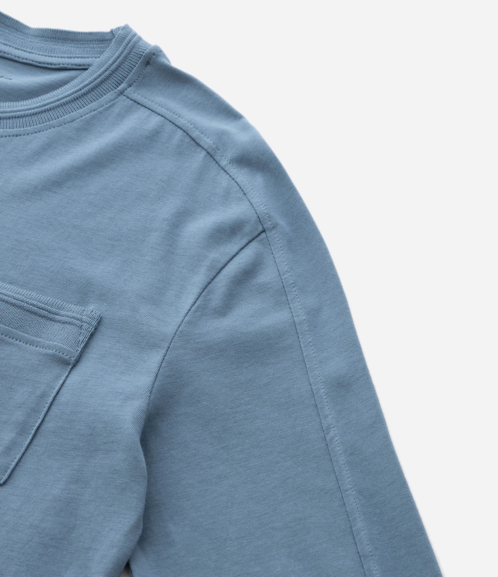 Camiseta Infantil Relaxed com Bolsinho – Tam 5 a 14 Anos Azul 6