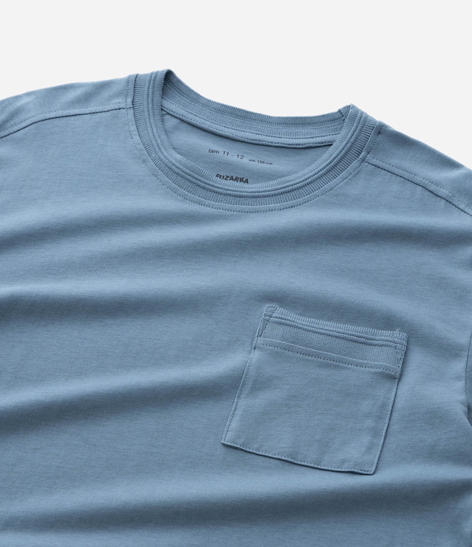 Camiseta Infantil Relaxed com Bolsinho – Tam 5 a 14 Anos Azul 8