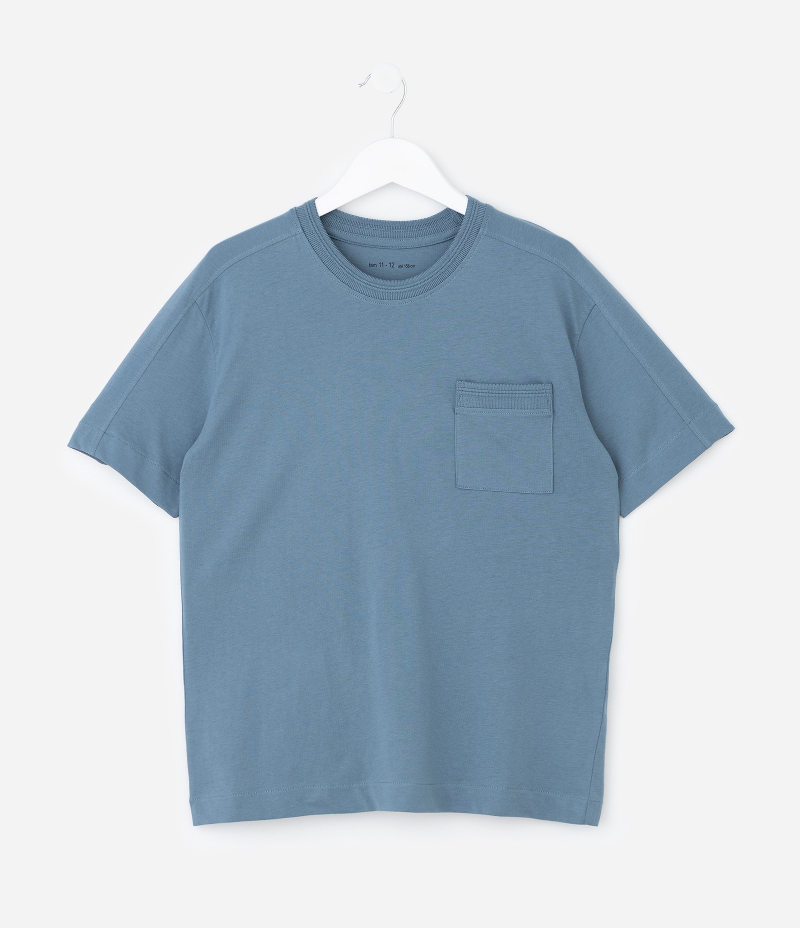 Camiseta Infantil Regula com Bolsinho – Tam 5 a 14 Anos Azul 2