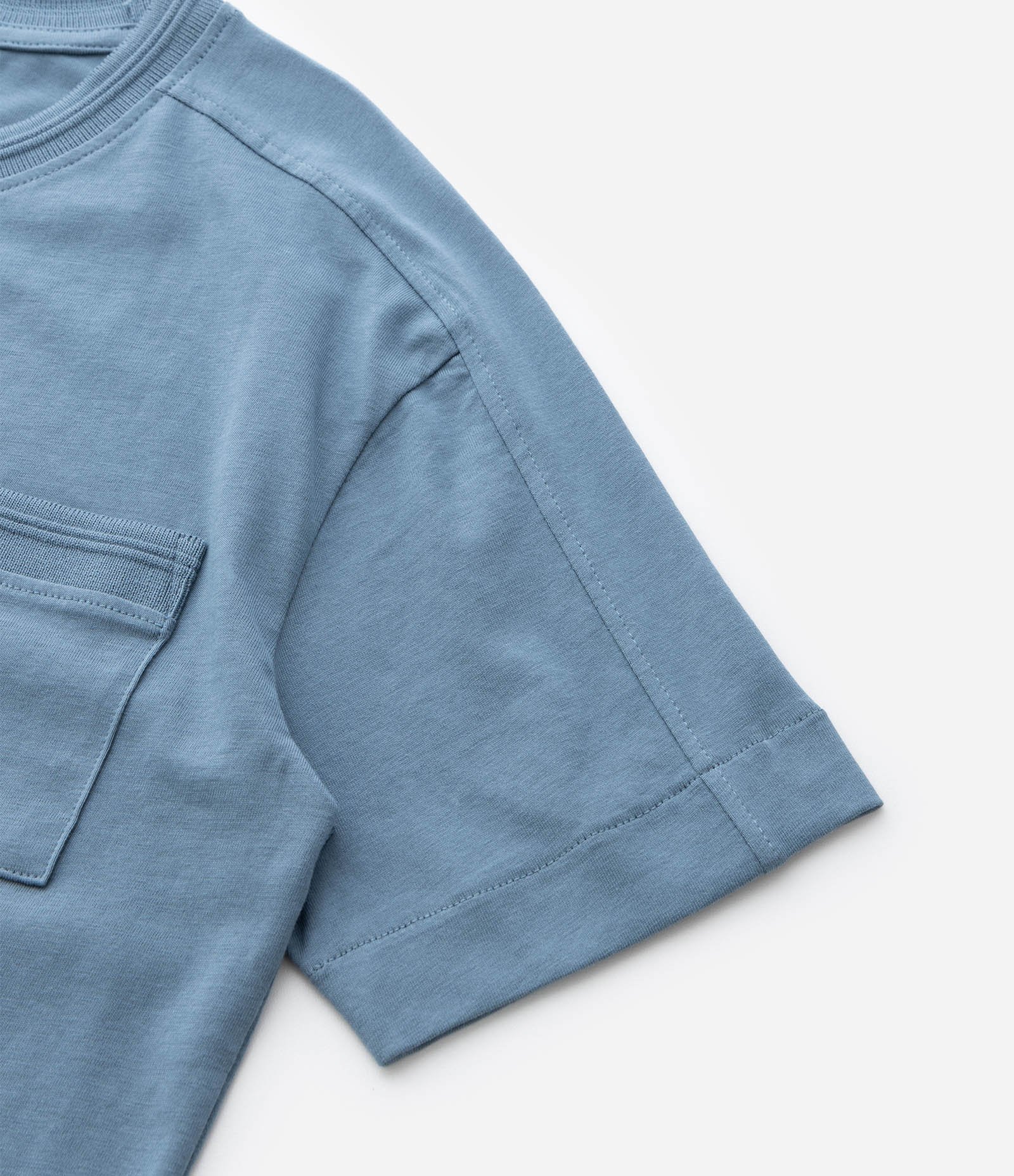 Camiseta Infantil Regula com Bolsinho – Tam 5 a 14 Anos Azul 7