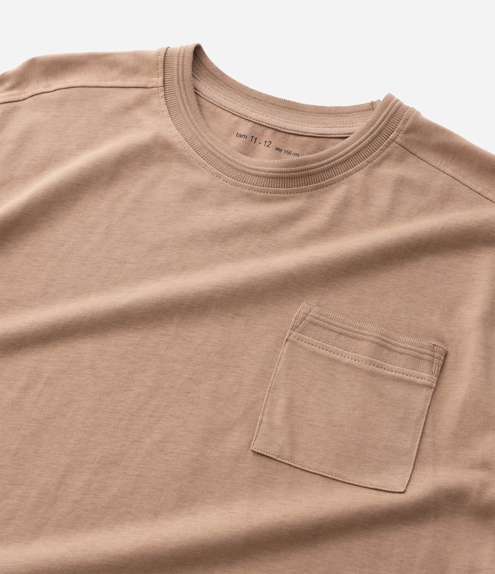 Camiseta Infantil Regula com Bolsinho – Tam 5 a 14 Anos Caramelo 8