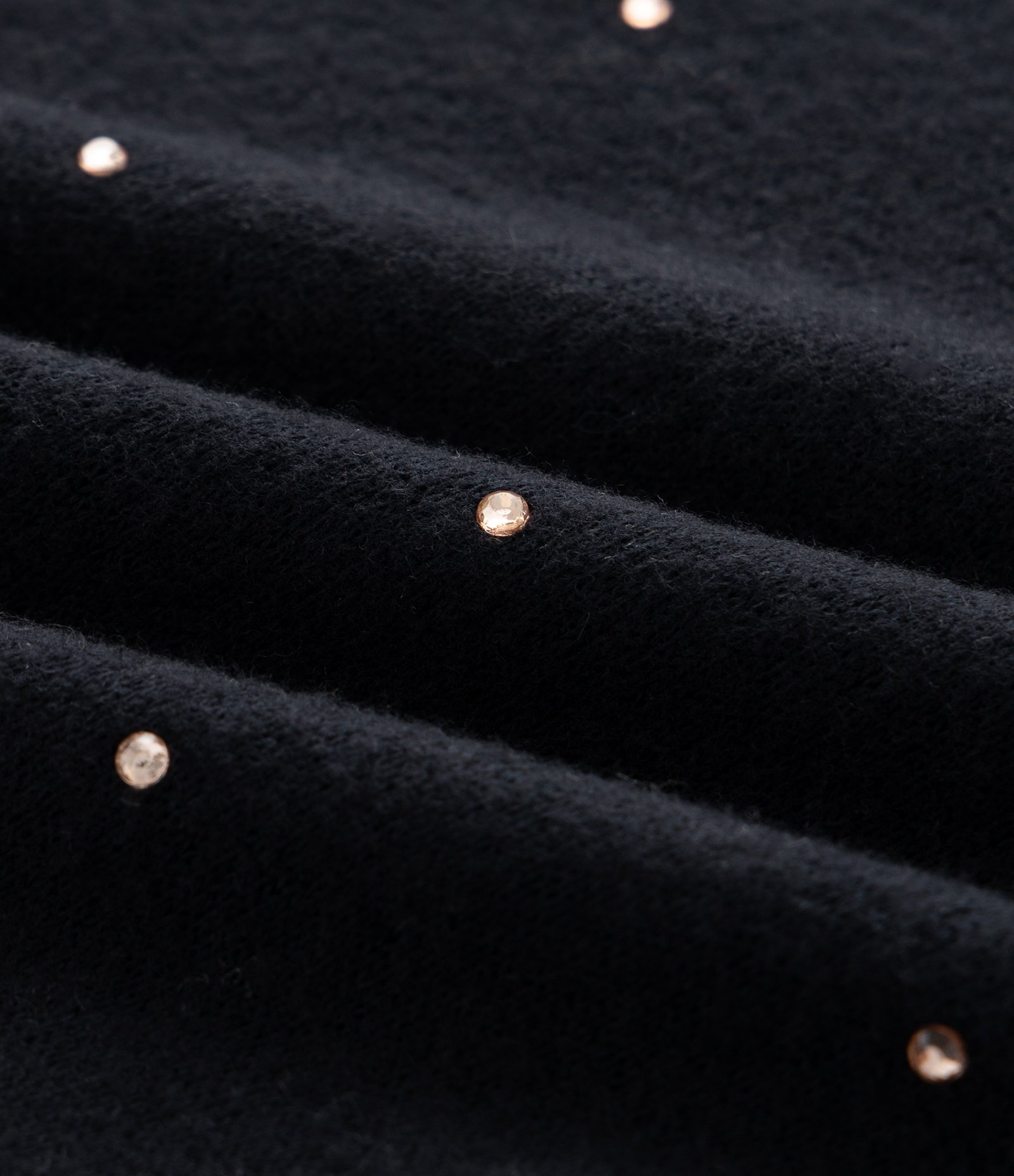 Casaco Infantil em Tricô com Aplicações Brilhantes – Tam 5 a 14 Anos Preto 3