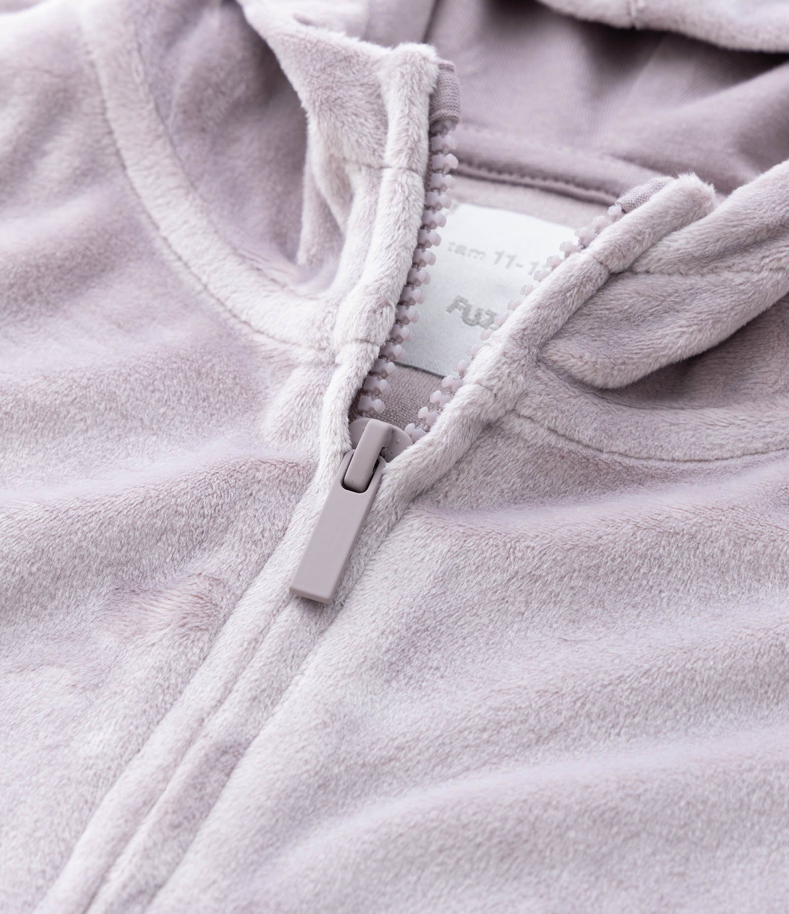 Jaqueta Infantil com Capuz e Bolsos – Tam 5 a 14 Anos Lilás Acinzentado 7