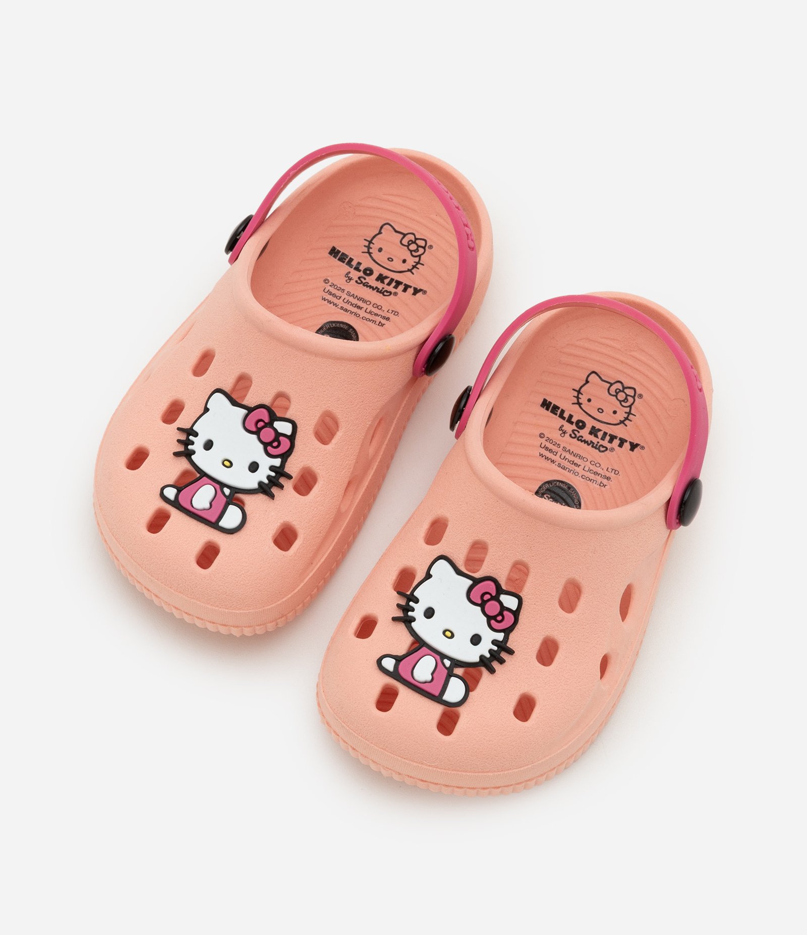 Sandália Babuche Infantil com Patch Hello Kitty - Tam 20 a 27 Laranja 6