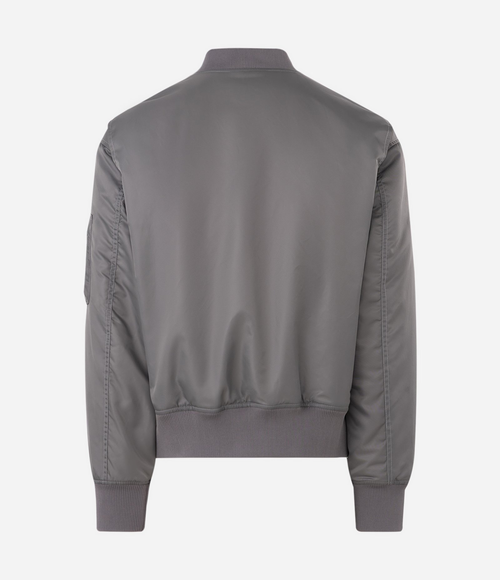 Jaqueta Bomber com Bolsos Frontais Cinza 6