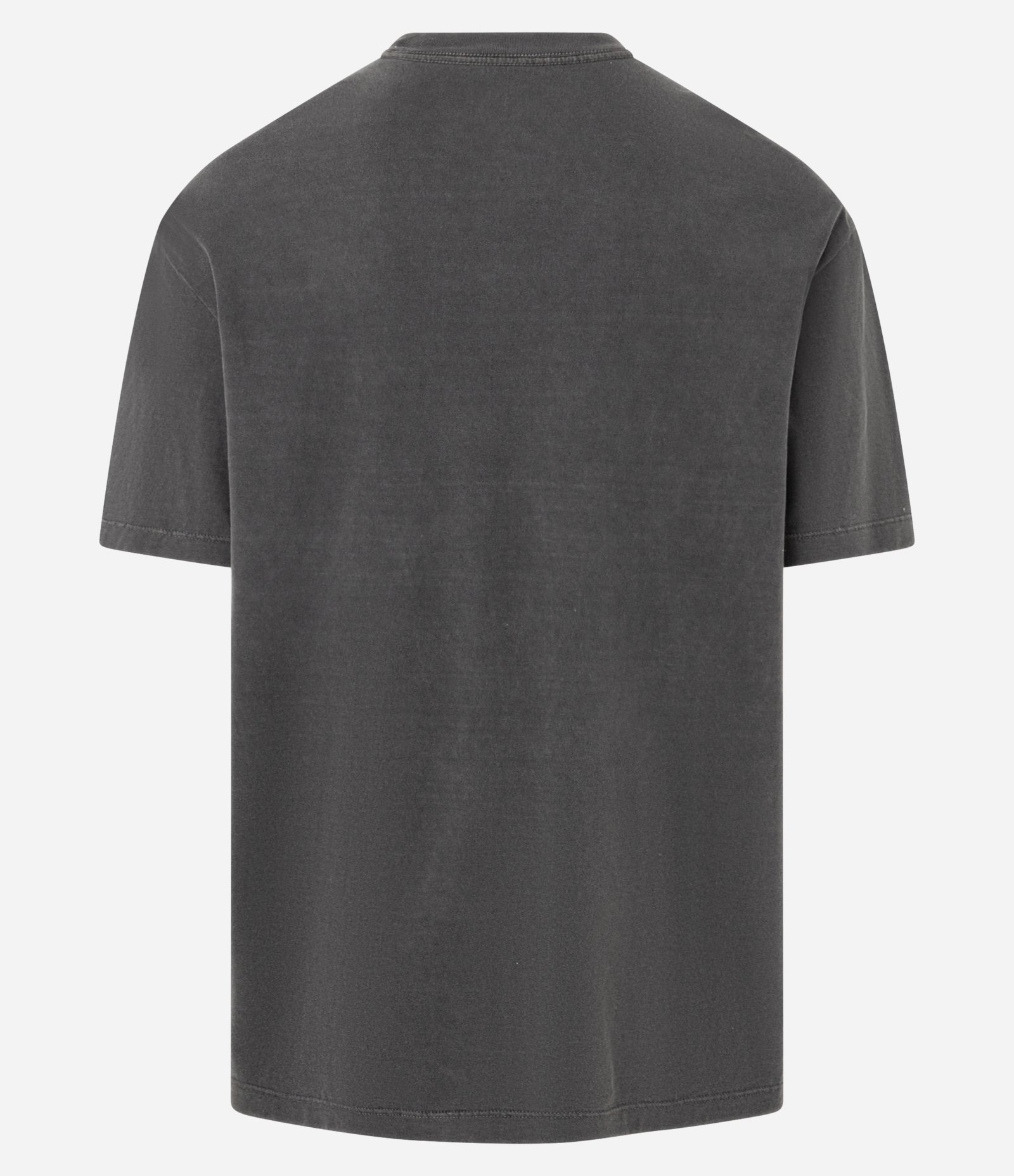 Camiseta Boxy em Algodão com Estampa Lettering Osaka Japan Cinza 5