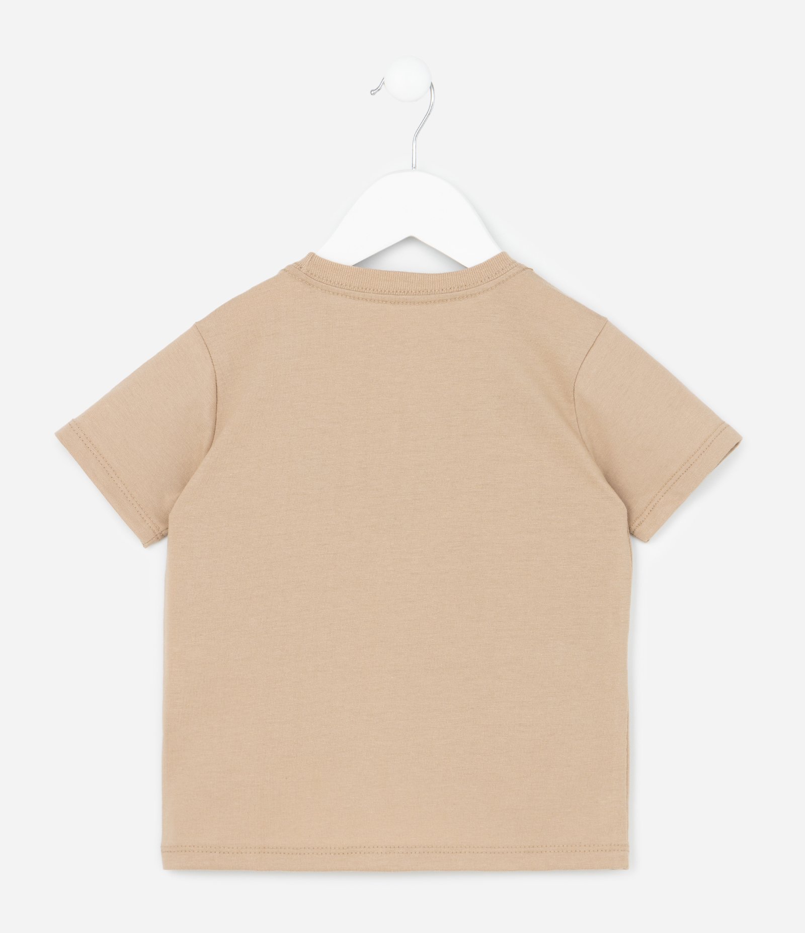 Camiseta Infantil com Estampa de basquete - Tam 1 a 6 Anos Marrom 2