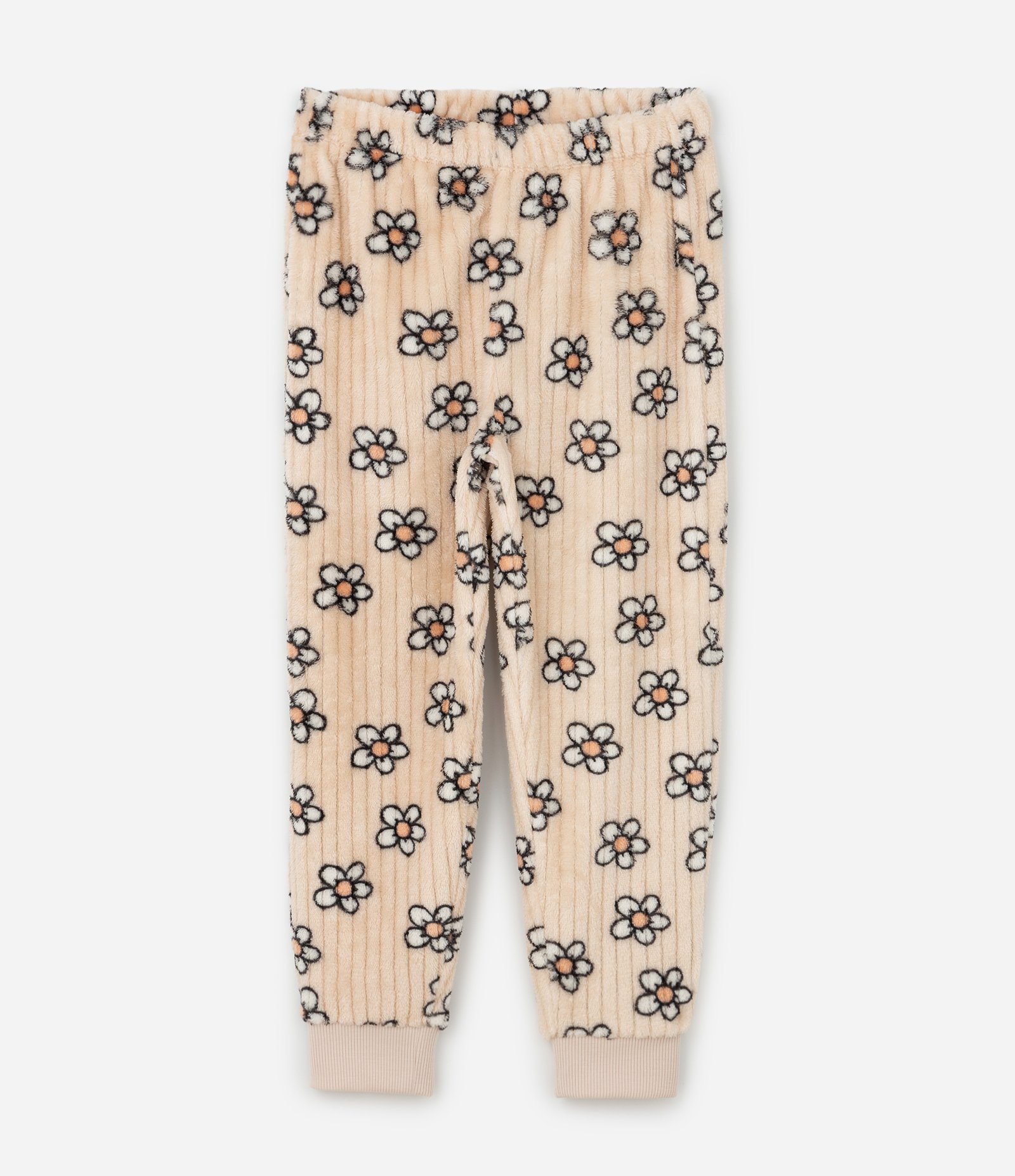 Pijama Infantil com Estampa Capivara em Chenille – Tam 5 a 14 Anos Off White/Bege 2