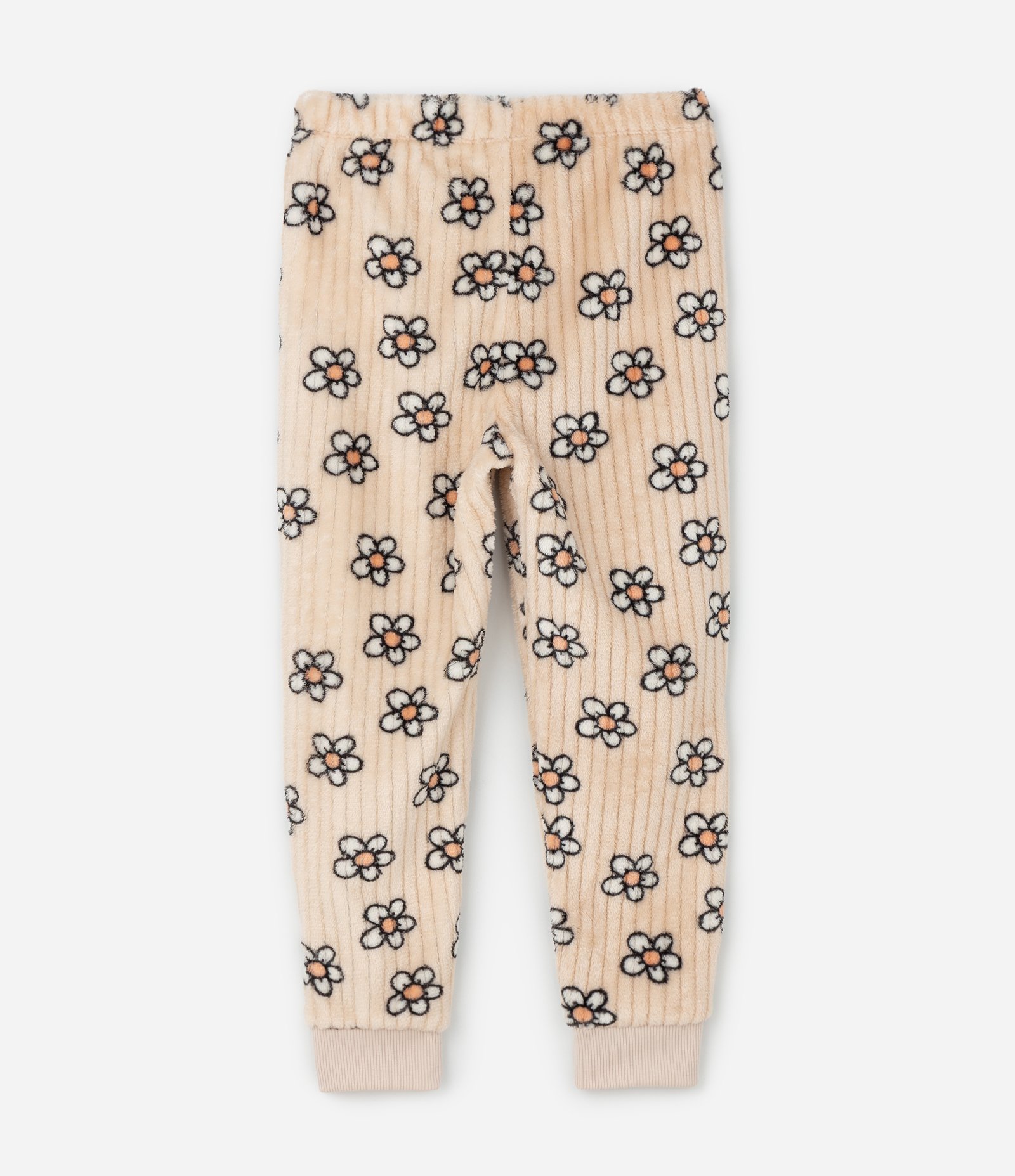 Pijama Infantil com Estampa Capivara em Chenille – Tam 5 a 14 Anos Off White/Bege 3