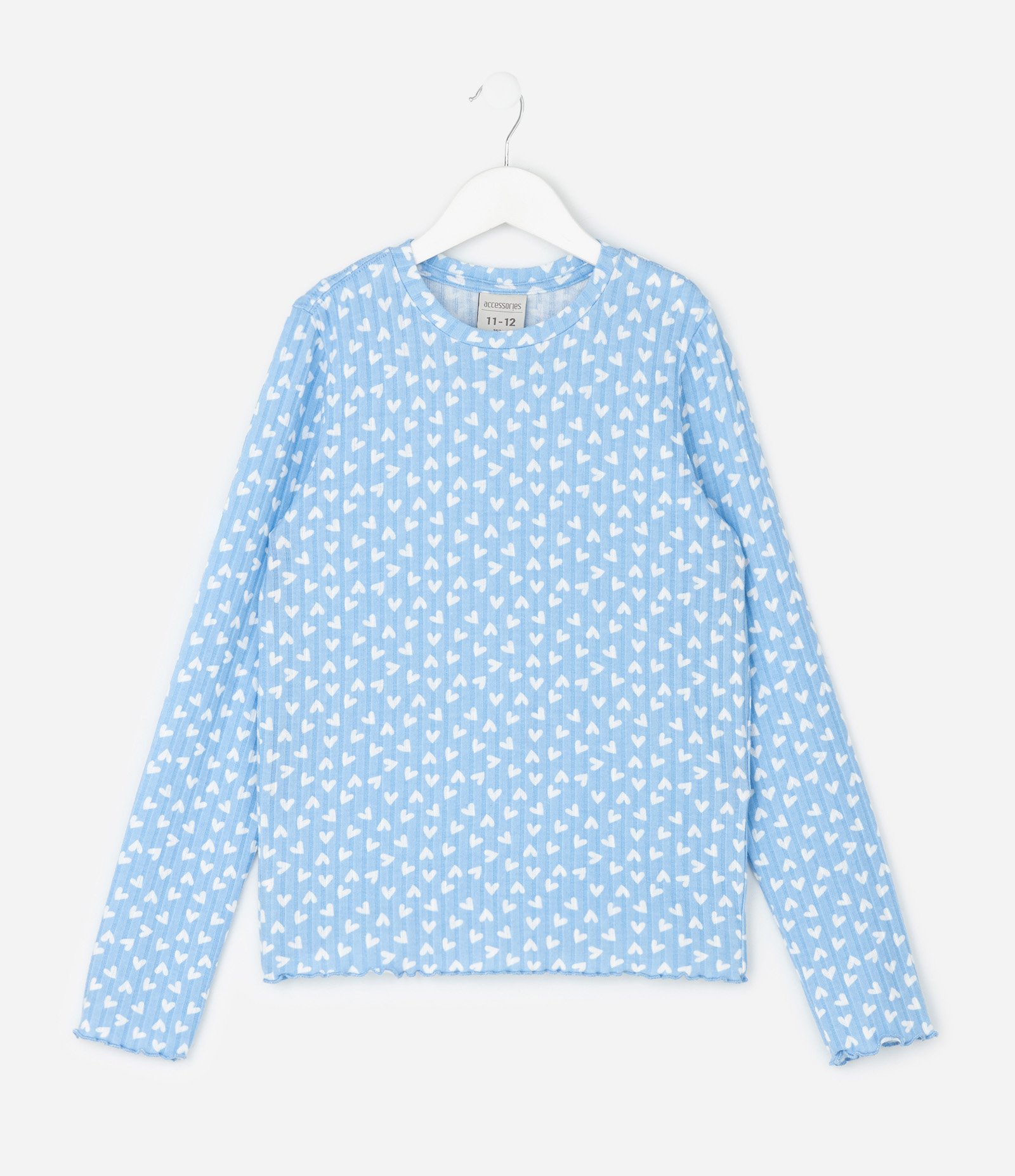 Pijama Infantil com Estampa de Corações – Tam 5 a 16 Anos Azul 4