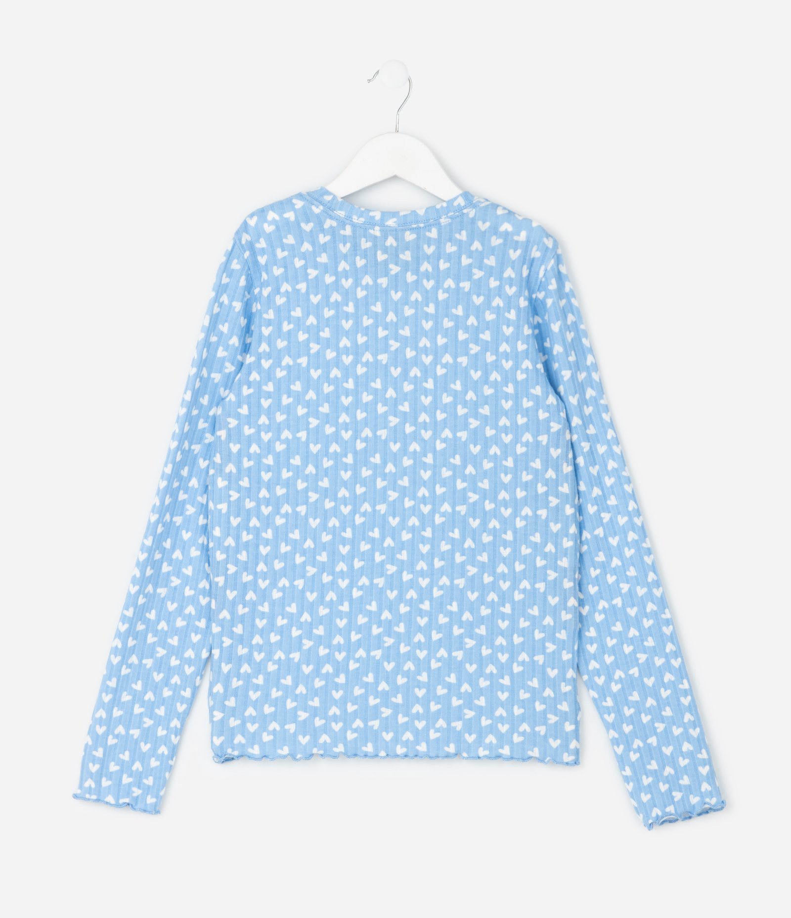 Pijama Infantil com Estampa de Corações – Tam 5 a 16 Anos Azul 5