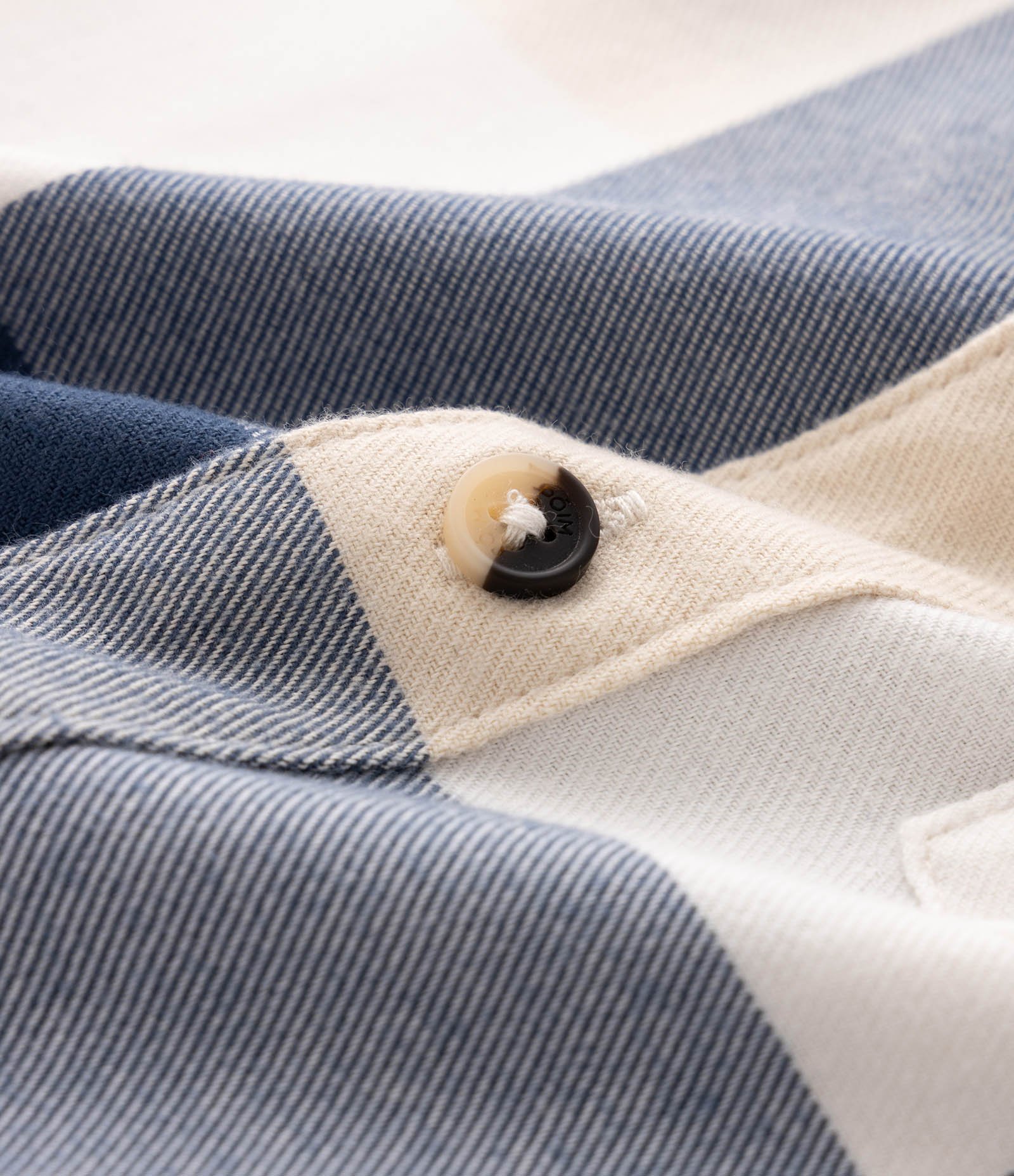 Camisa Infantil Xadrez em Viscose com Bolsinho – Tam 1 a 6 Anos Azul/Bege 3